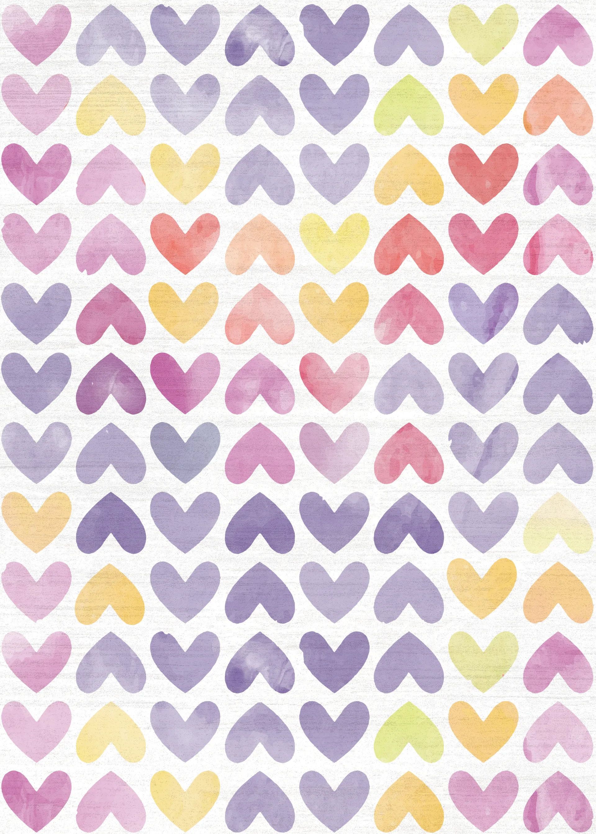 Kids Sweet Hearts Multi 5' x 7' Rug - Image 1
