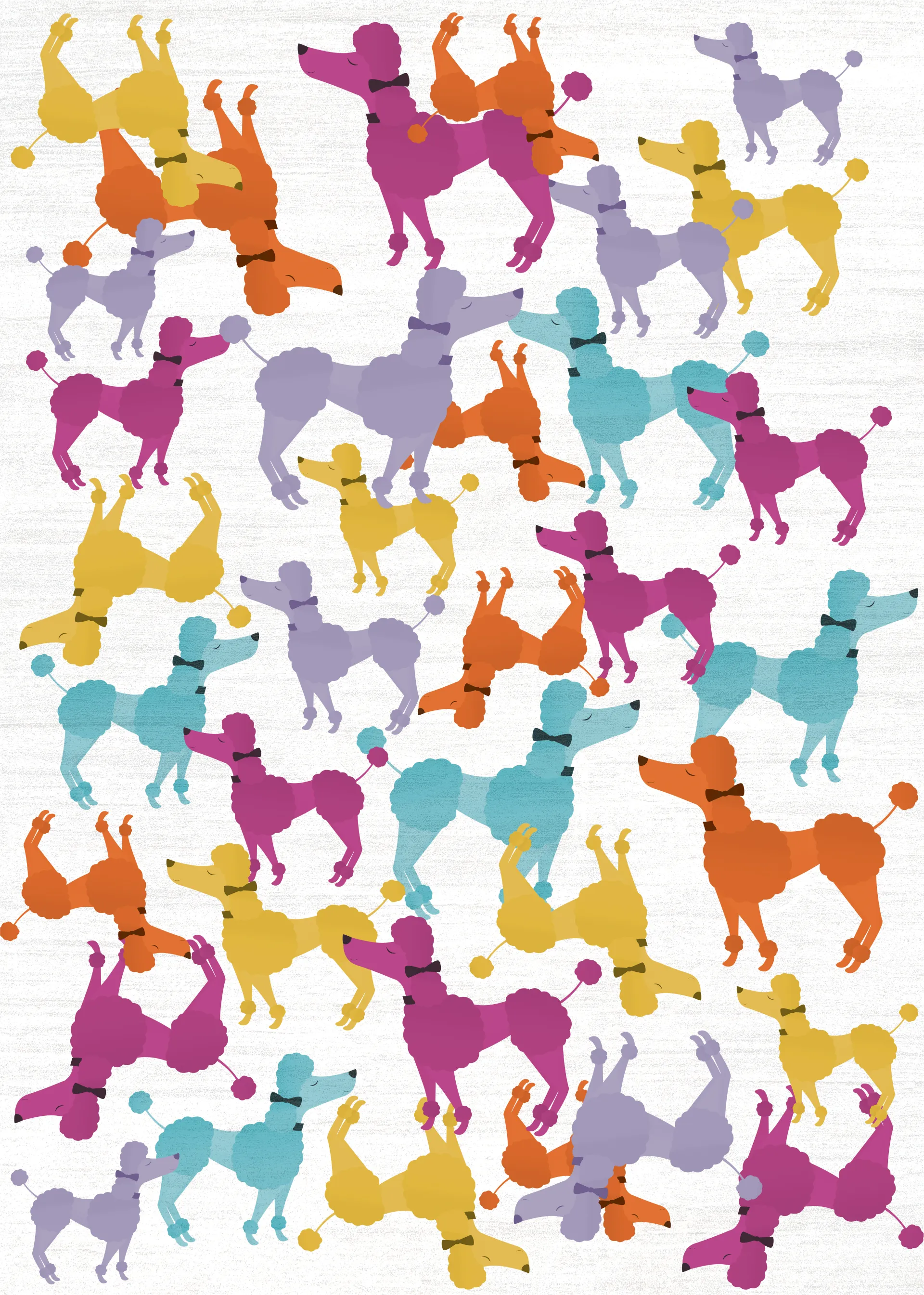 Kids Poodle Glam Multi 3'5 x 5' Rug - Image 1