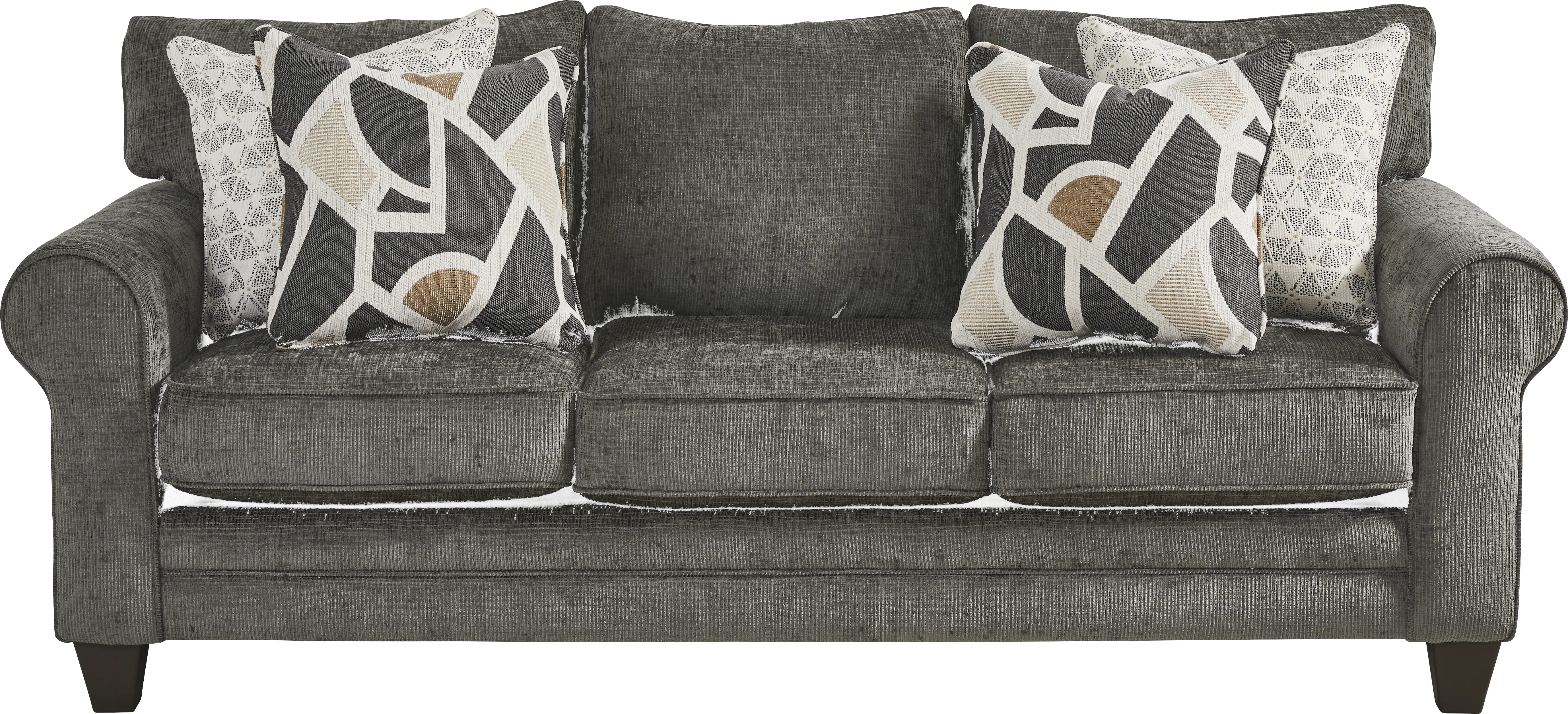 Salgado Charcoal Sofa - Thumbnail - Image 1