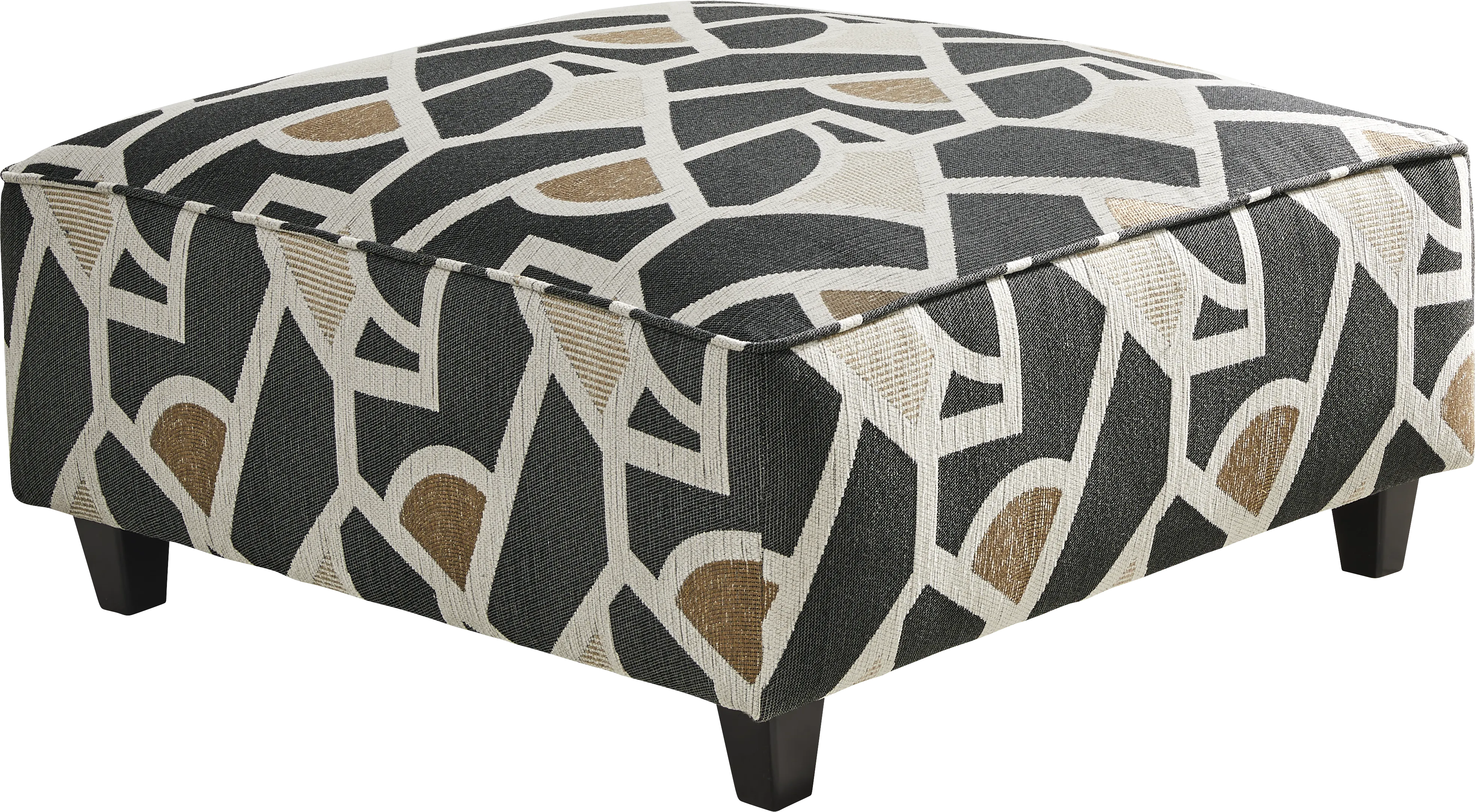 Salgado Charcoal Cocktail Ottoman - Thumbnail - Image 1