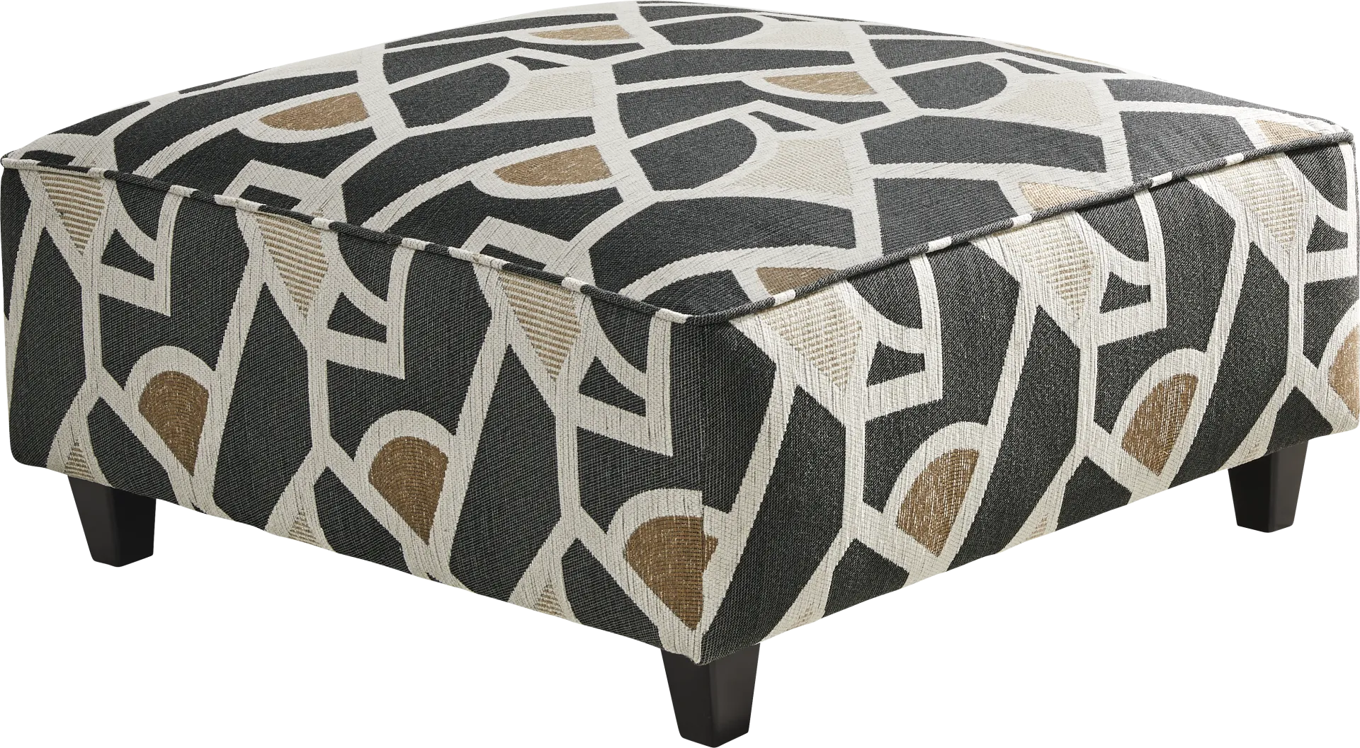 Salgado Charcoal Cocktail Ottoman - Image 1