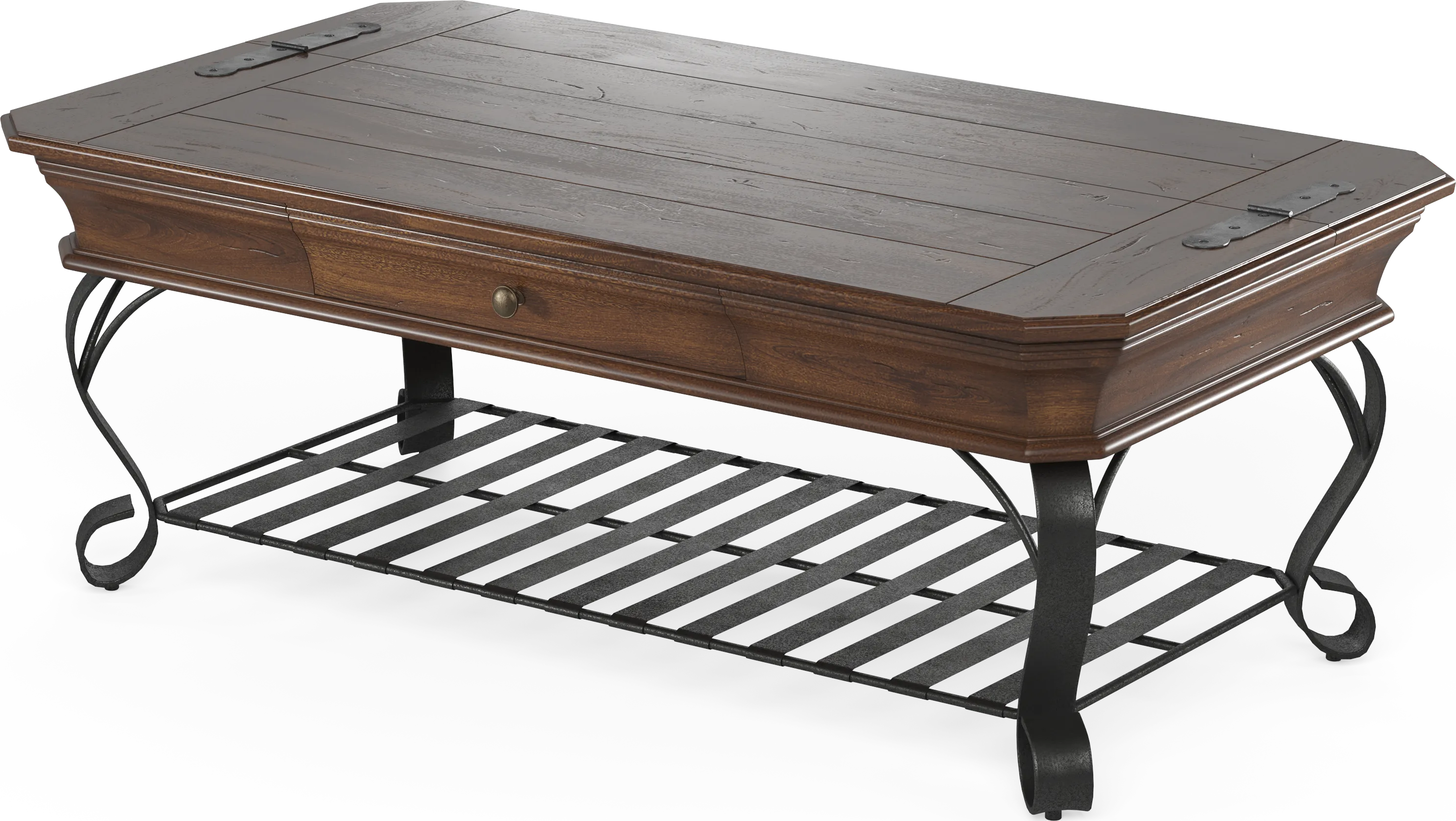 Coronado Bay Brown Cherry Cocktail Table - Thumbnail - Image 1