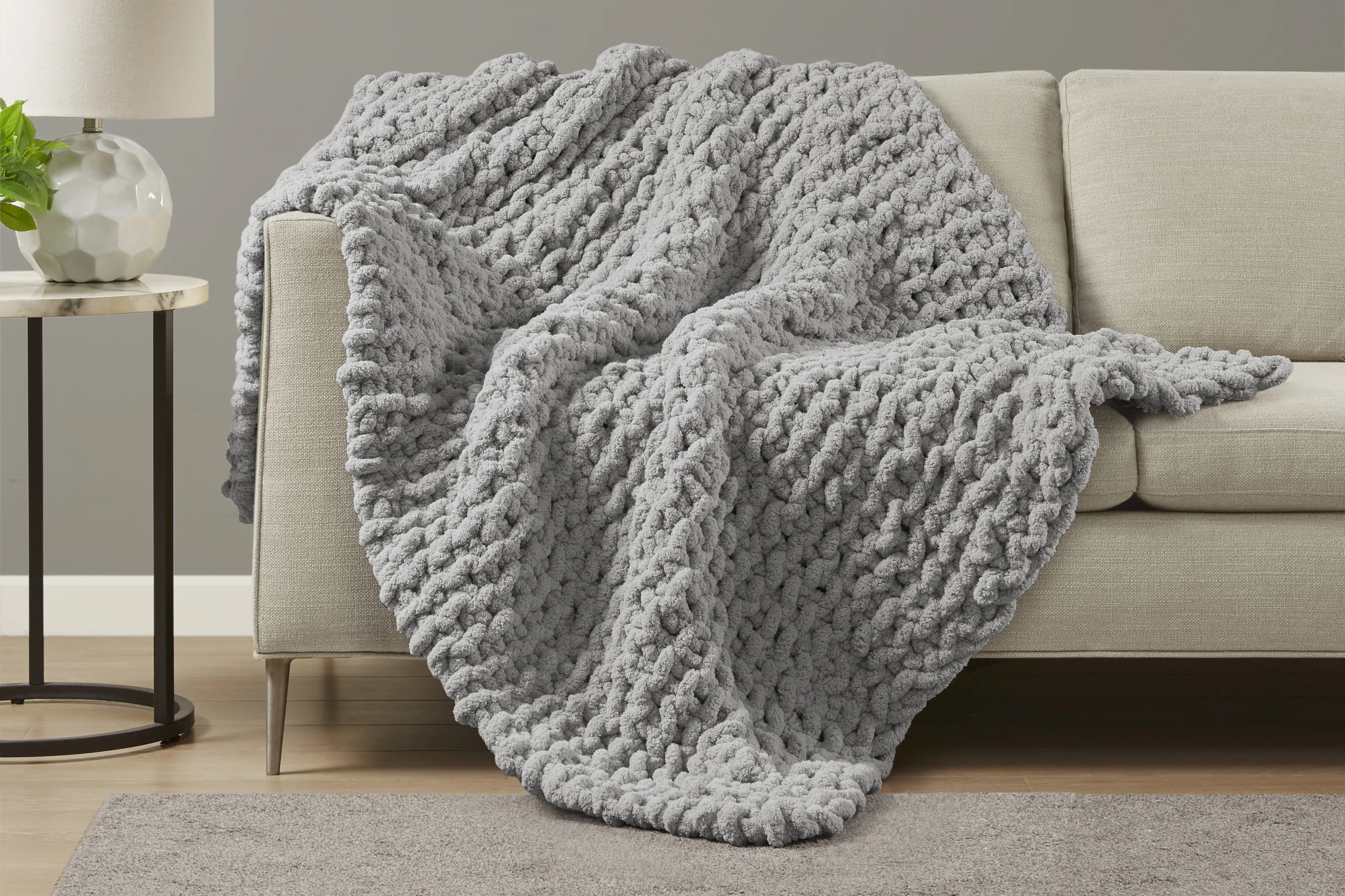 Altstatten Gray Throw Blanket - Thumbnail - Image 2
