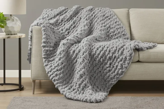 Altstatten Gray Throw Blanket