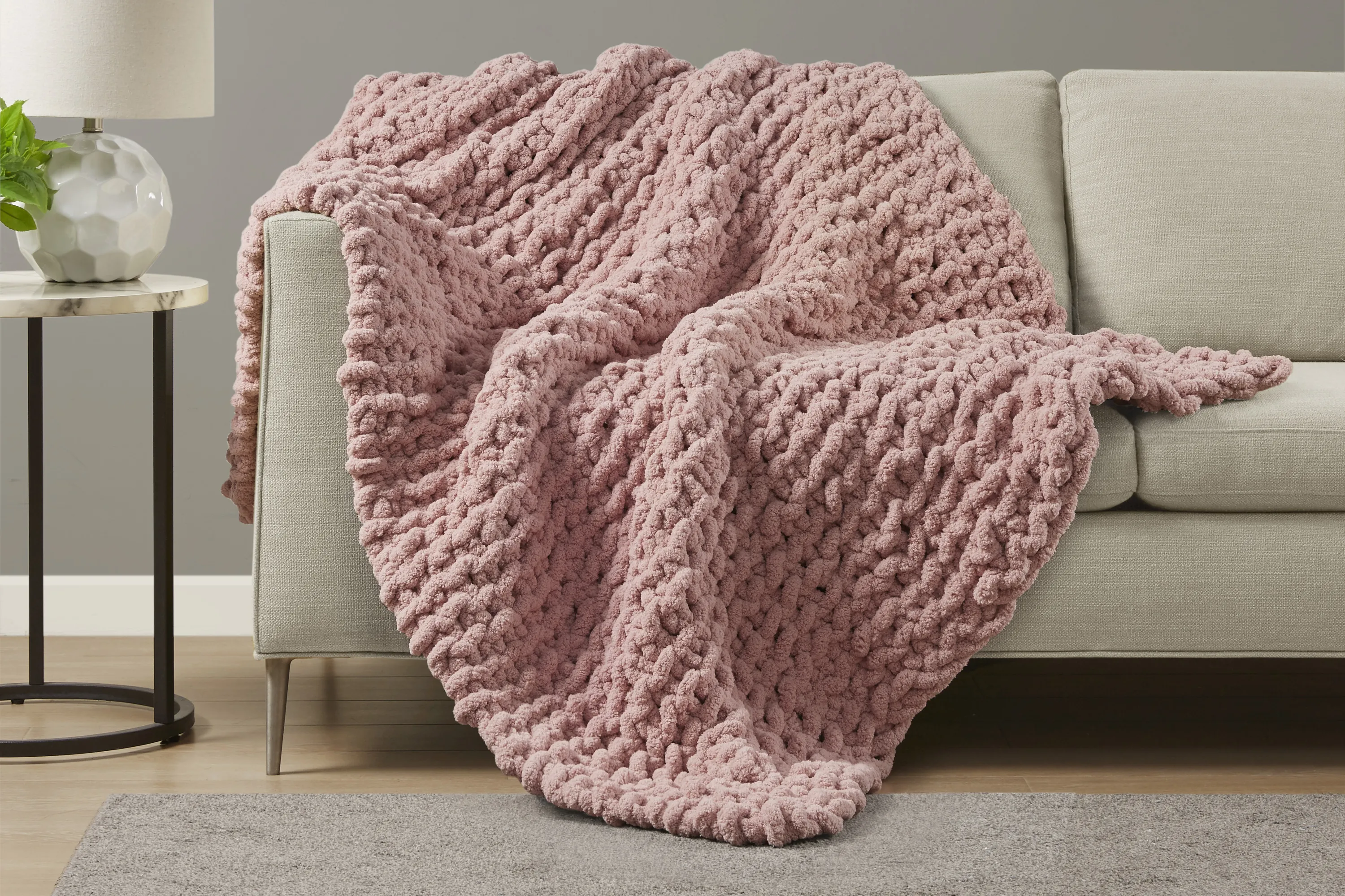 Altstatten Blush Throw Blanket - Thumbnail - Image 2