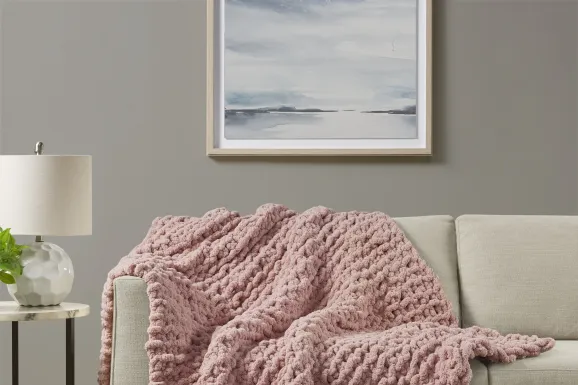 Altstatten Blush Throw Blanket