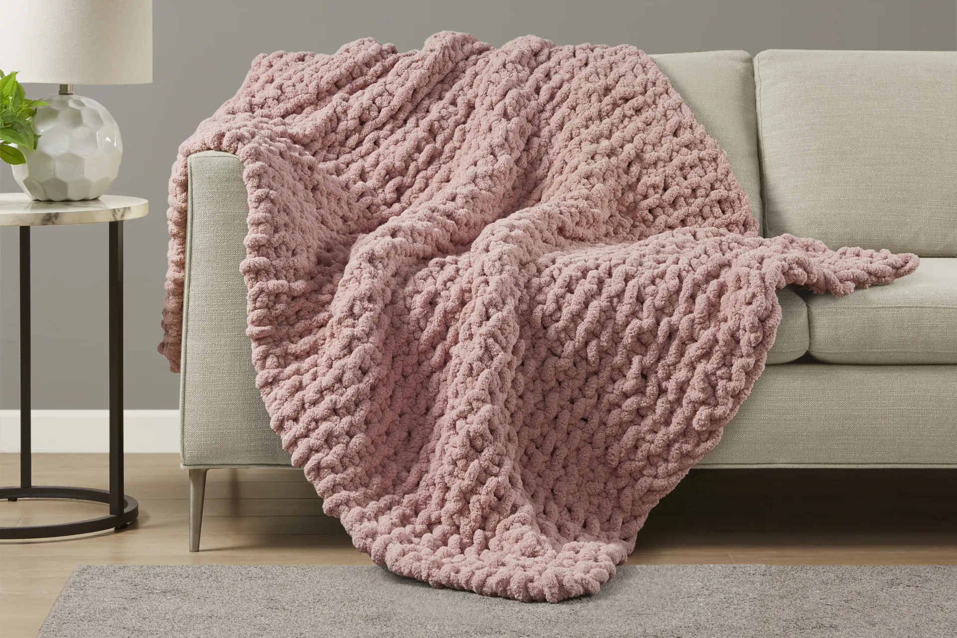 Altstatten Blush Throw Blanket - Image 2