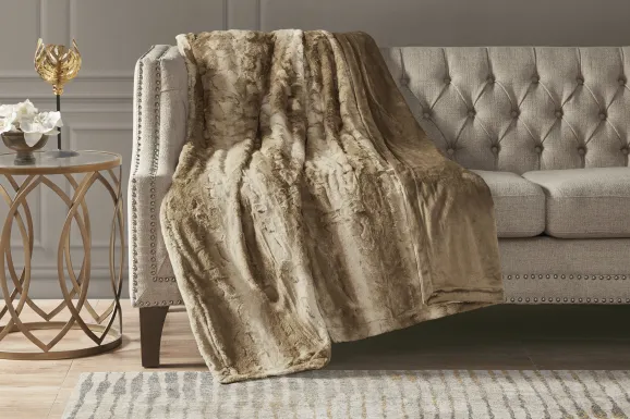 Bregenz Tan Throw Blanket