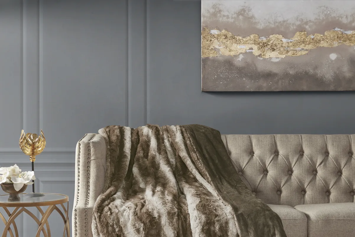 Bregenz Brown Throw Blanket