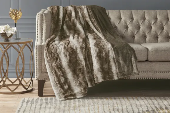 Bregenz Brown Throw Blanket