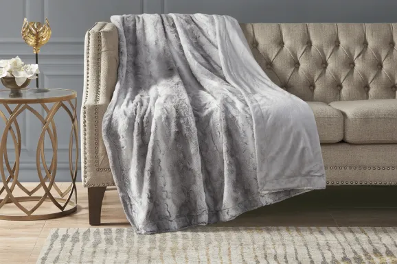 Bregenz Gray Throw Blanket