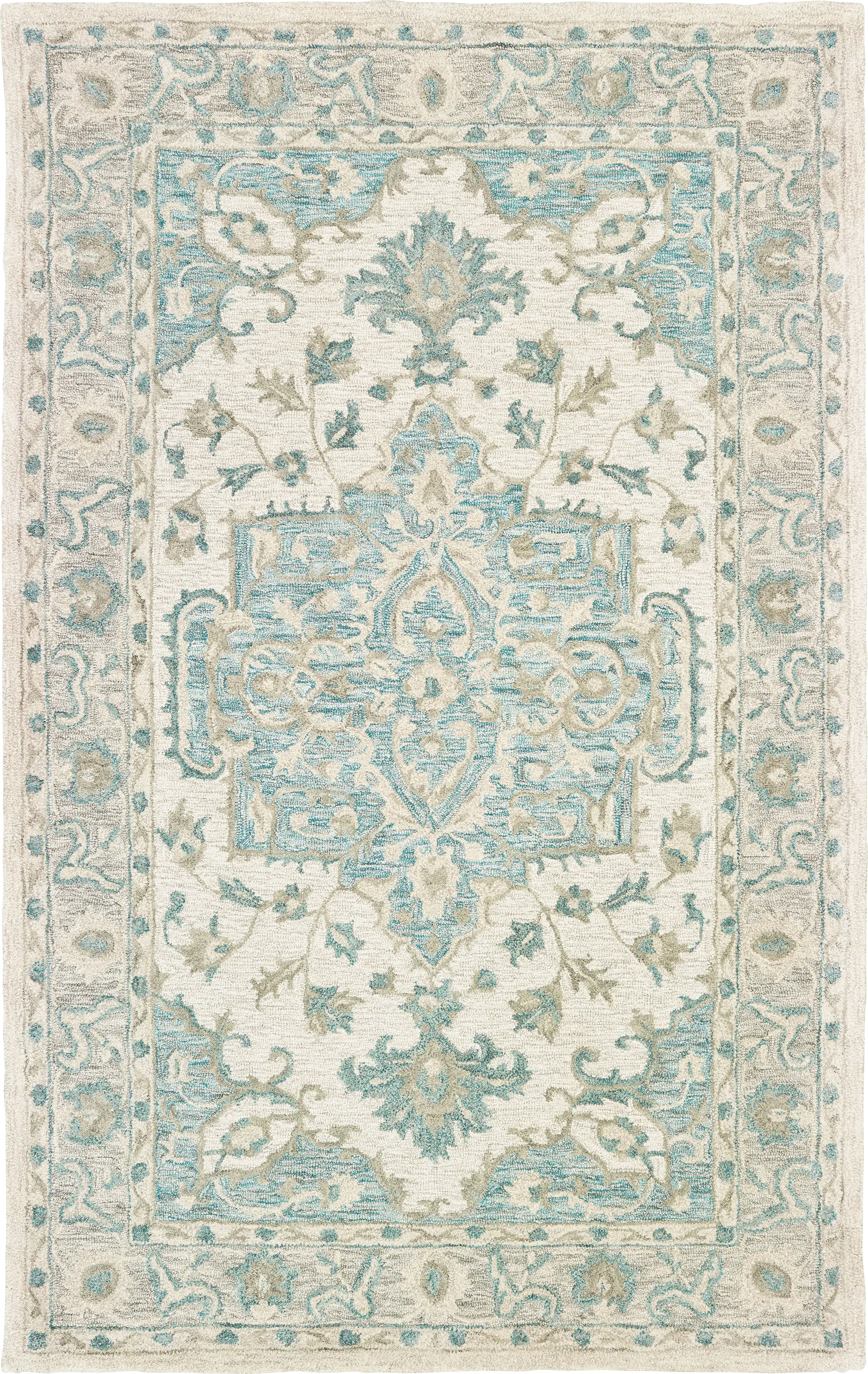 Libena Teal 7'9 x 9'9 Rug - Thumbnail - Image 1