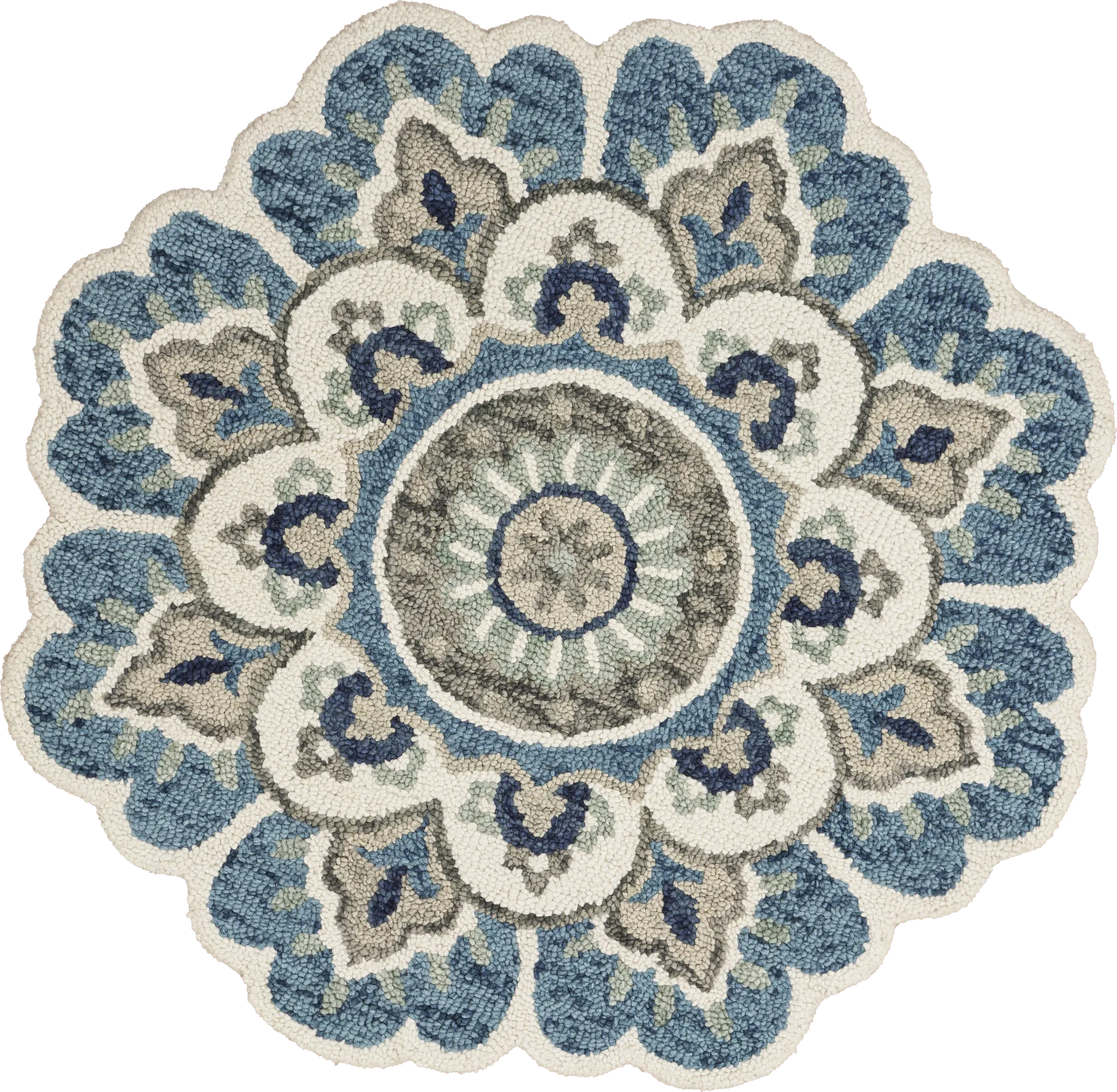 Ariam Blue 5' Round Rug - Image 1