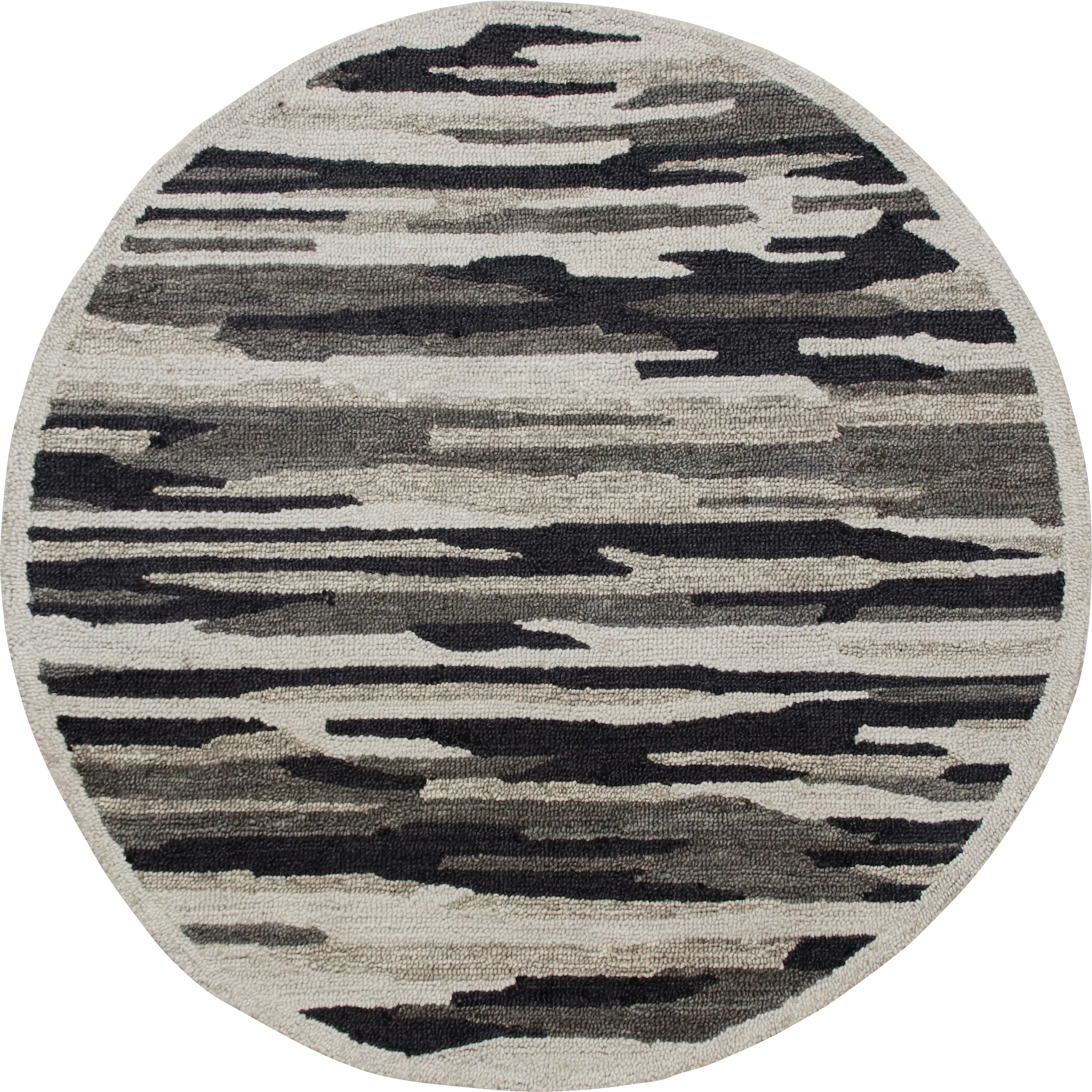 Keren Gray 4' Round Rug - Thumbnail - Image 1