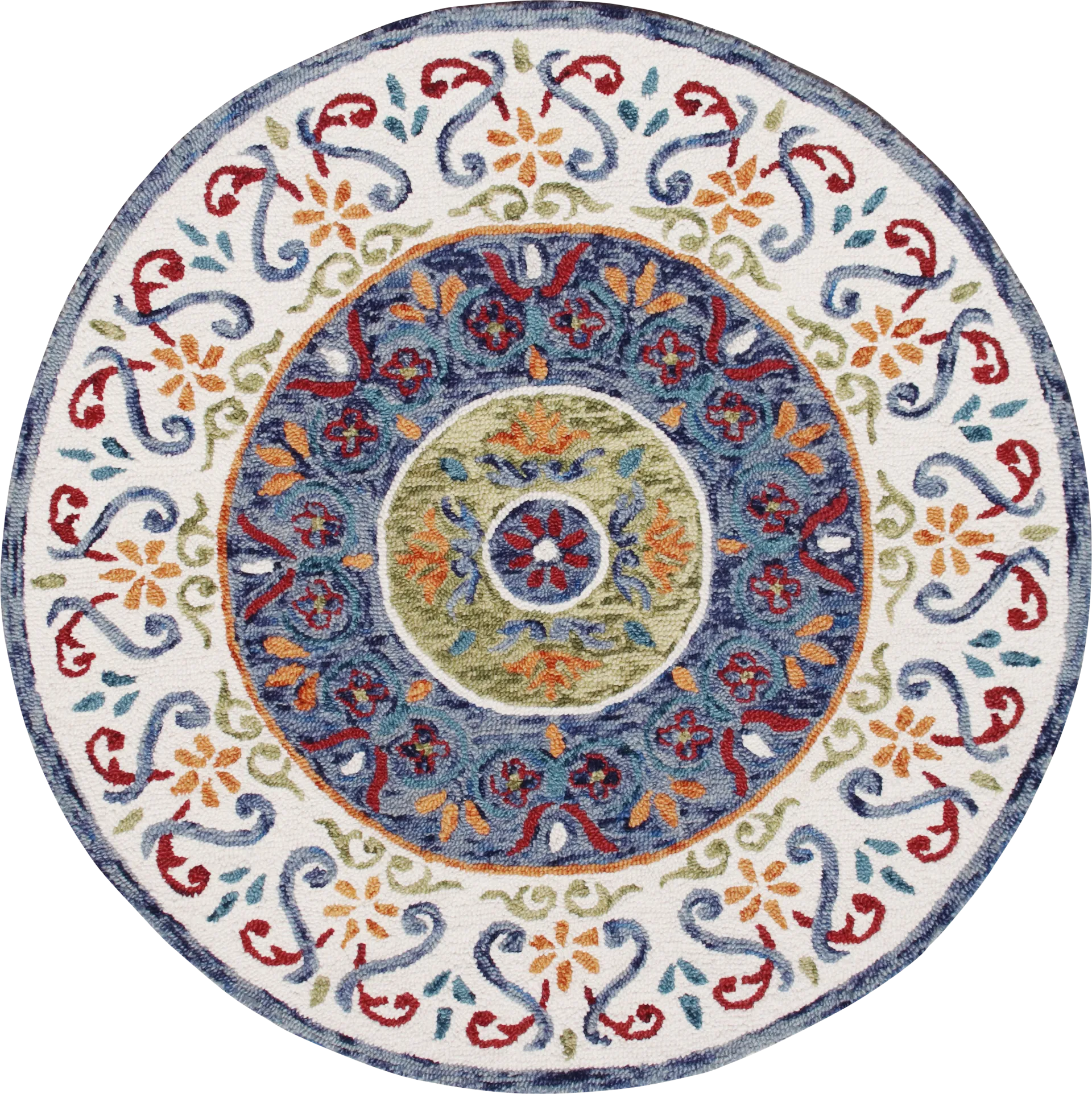Ayanka Ivory 4' Round Rug - Image 1