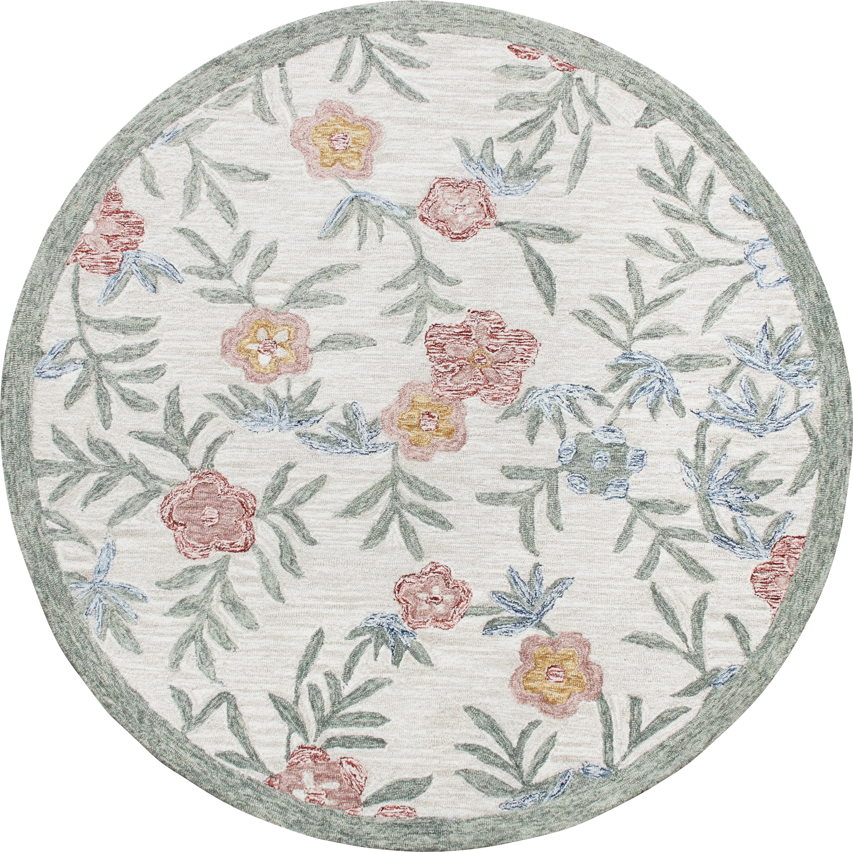 Lilybead Pink 4' Round Rug - Thumbnail - Image 1