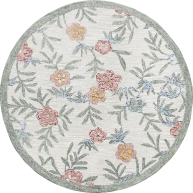 Lilybead Pink 6' Round Rug