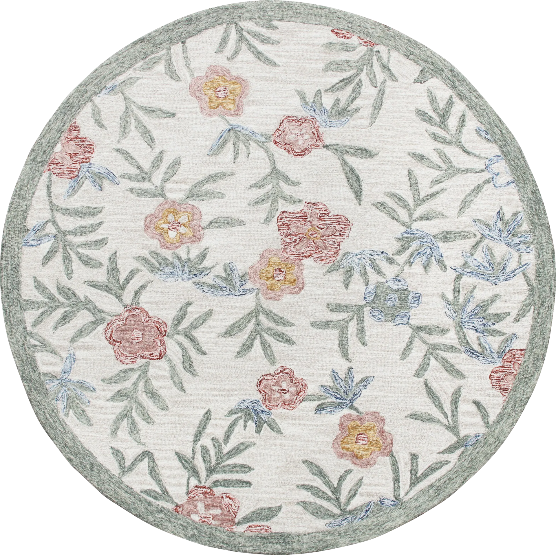 Lilybead Pink 4' Round Rug - Image 1