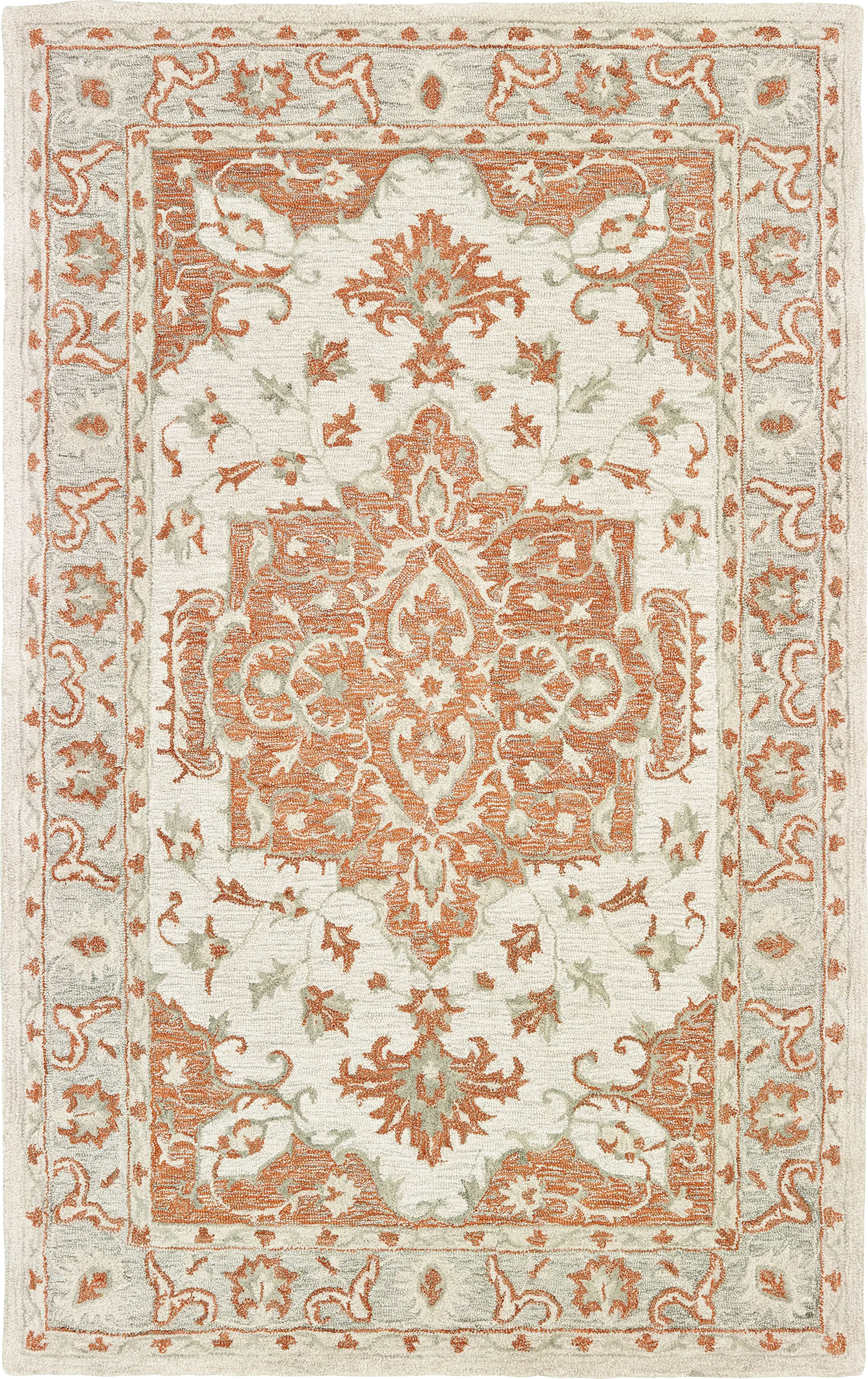 Libena Orange 5' x 7'9 Rug - Thumbnail - Image 1