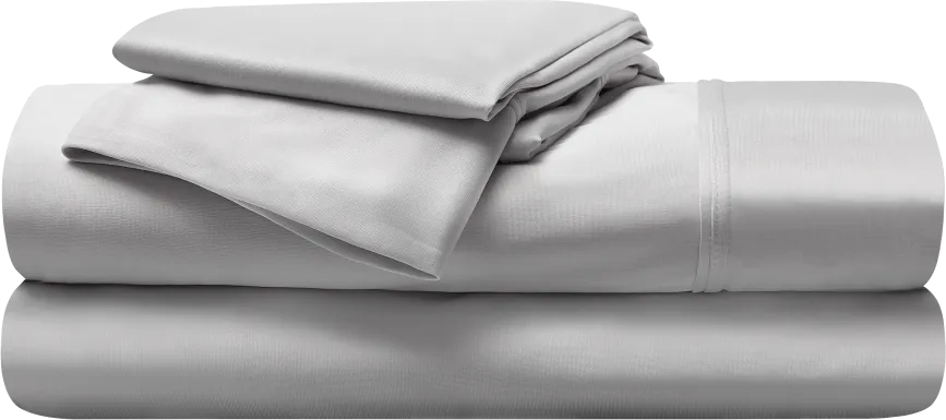 Bedgear Dri-Tec Light Gray 4 Pc Full Bed Sheet Set