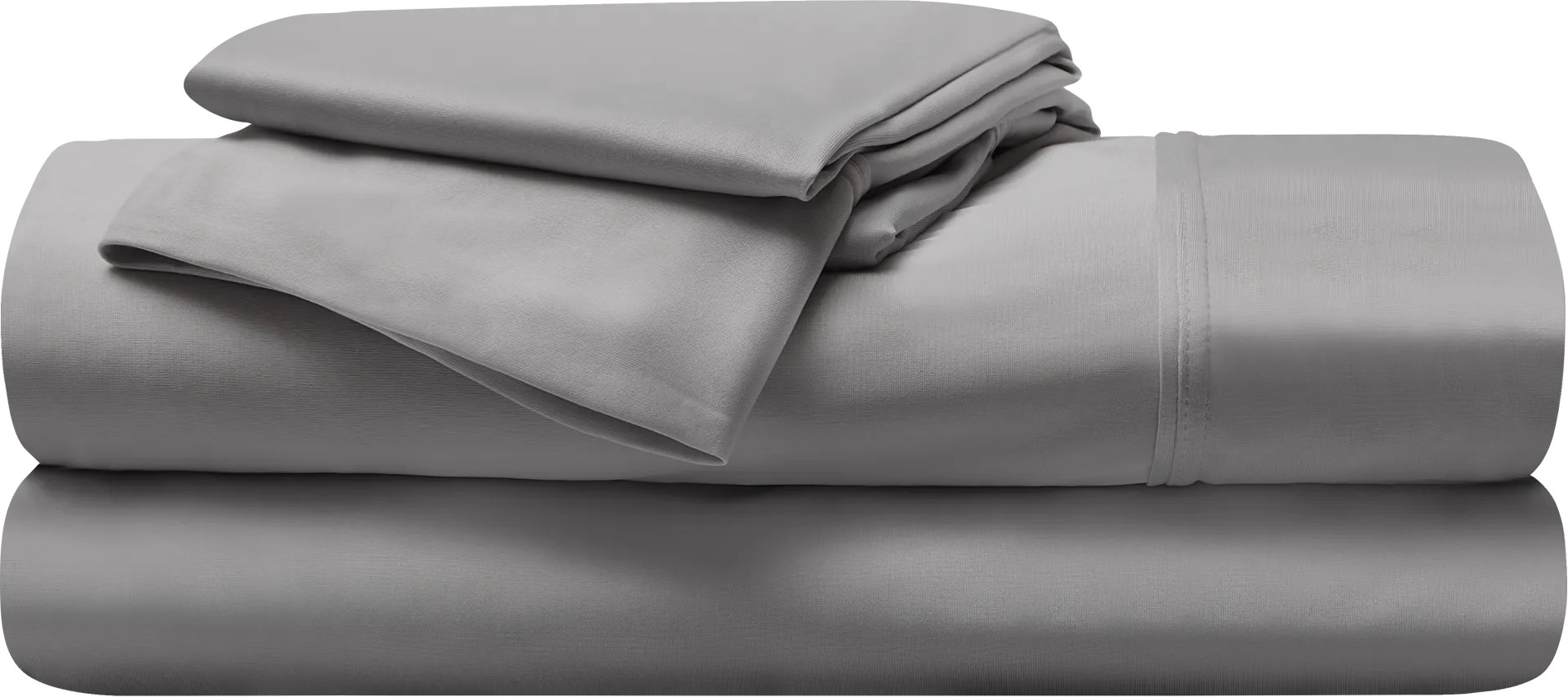 Bedgear Dri-Tec Gray 4 Pc Split Head King Bed Sheet Set - Image 1