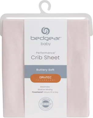 Bedgear Dri-Tec Light Pink Crib Bed Sheet