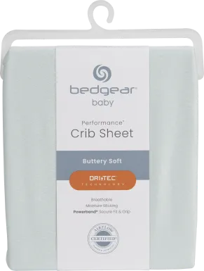 Bedgear Dri-Tec Light Green Crib Bed Sheet
