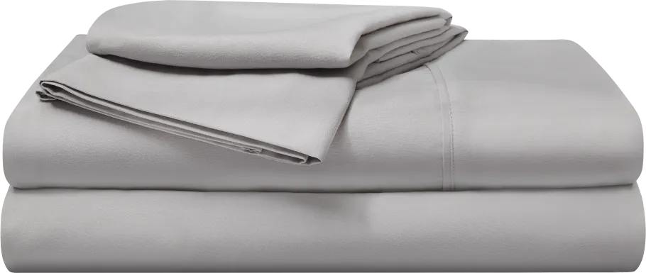 Bedgear Basic Light Gray 3 Pc Twin XL Bed Sheet Set
