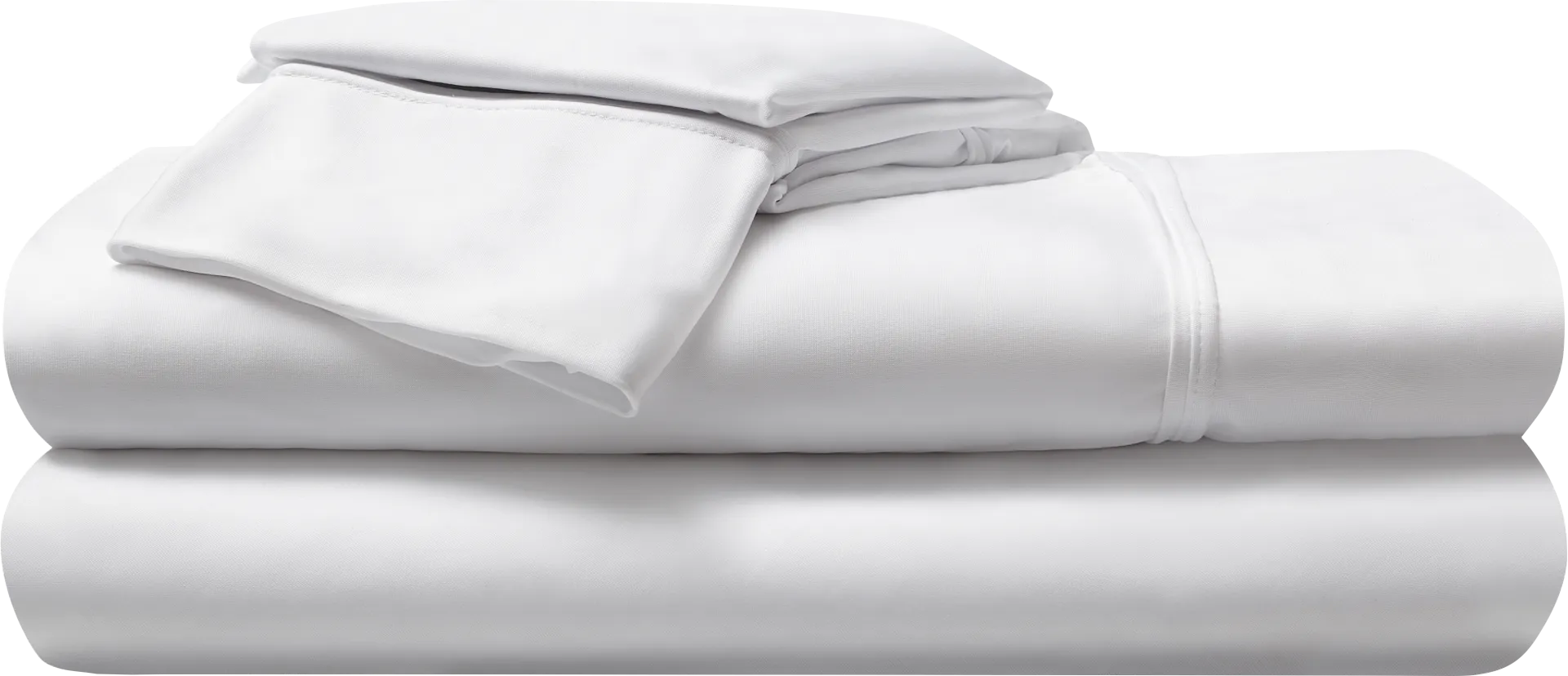 Bedgear Dri-Tec Bright White 4 Pc Full Bed Sheet Set - Image 1