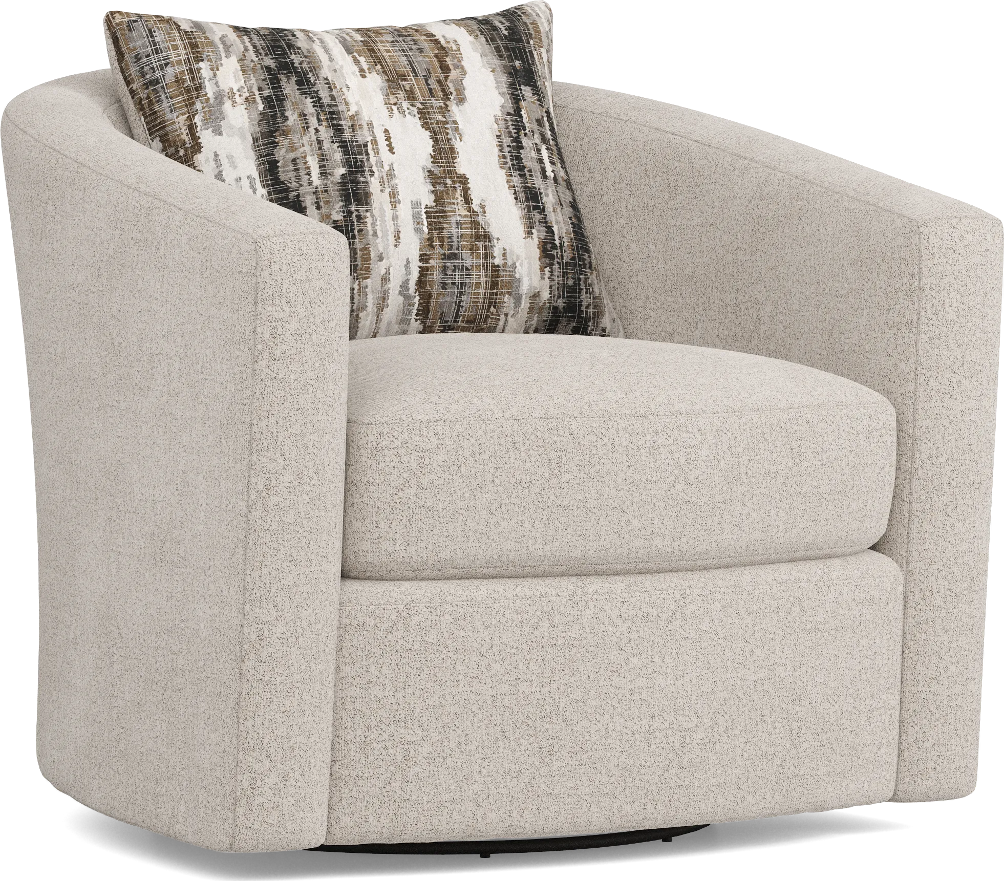 Wildwood Grove Beige Swivel Chair - Thumbnail - Image 1