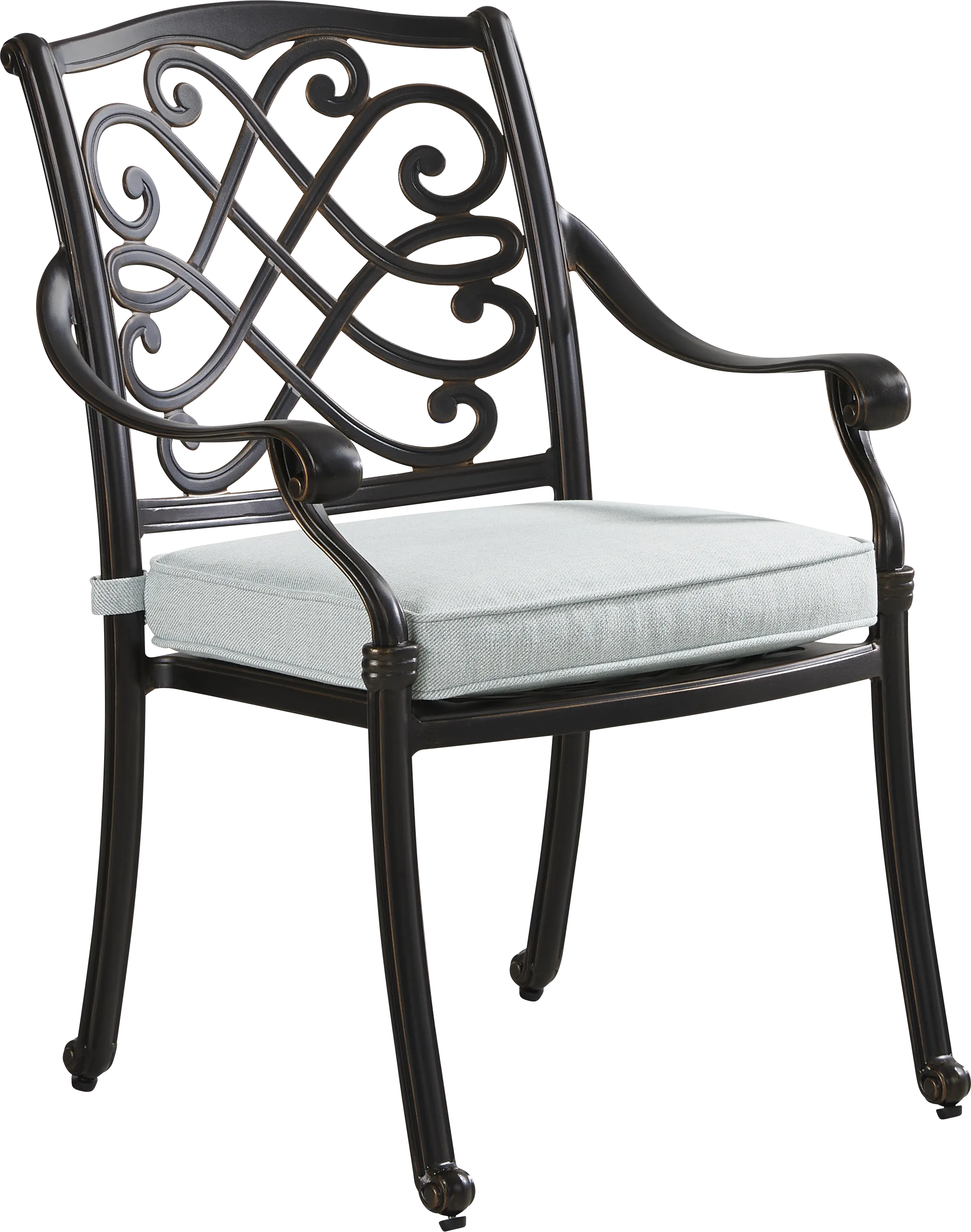 Carina Bronze 9 Pc Square Outdoor Dining Set with Sky Cushions - Thumbnail - Image 3