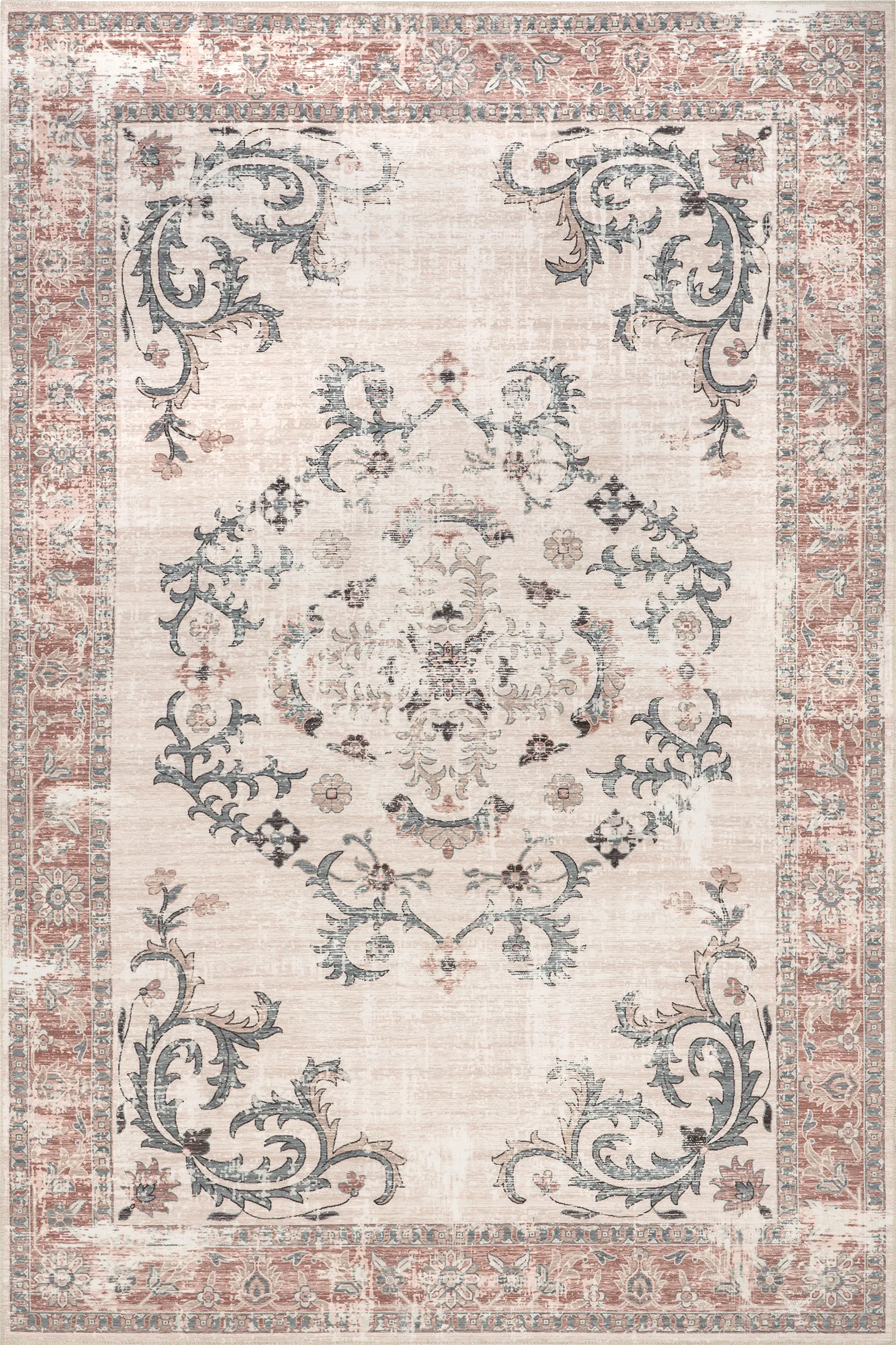 Iruna Light Gray 5' x 8' Rug - Image 1