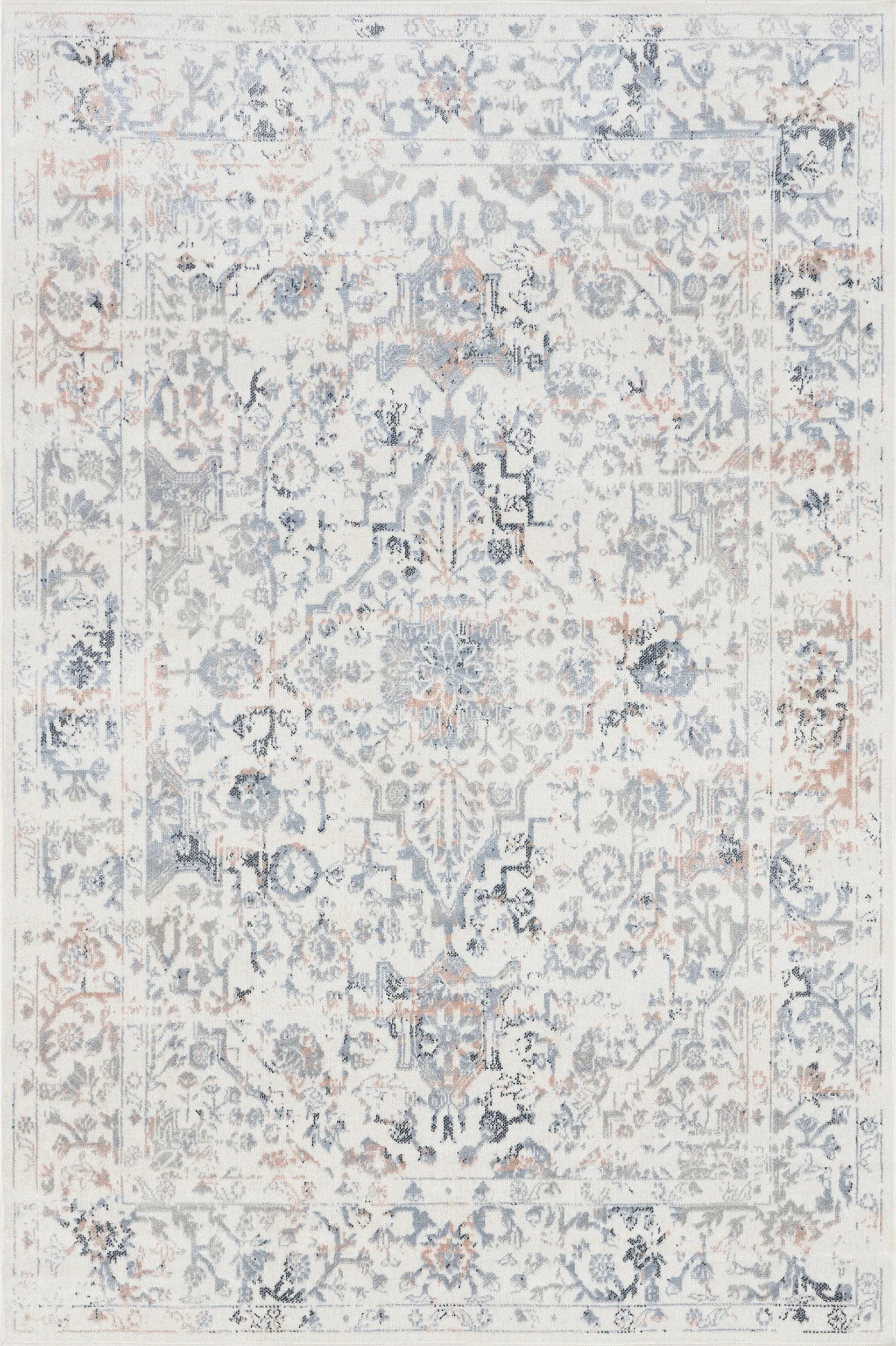 Vellitu Blue 2'8 x 6' Runner Rug - Image 1