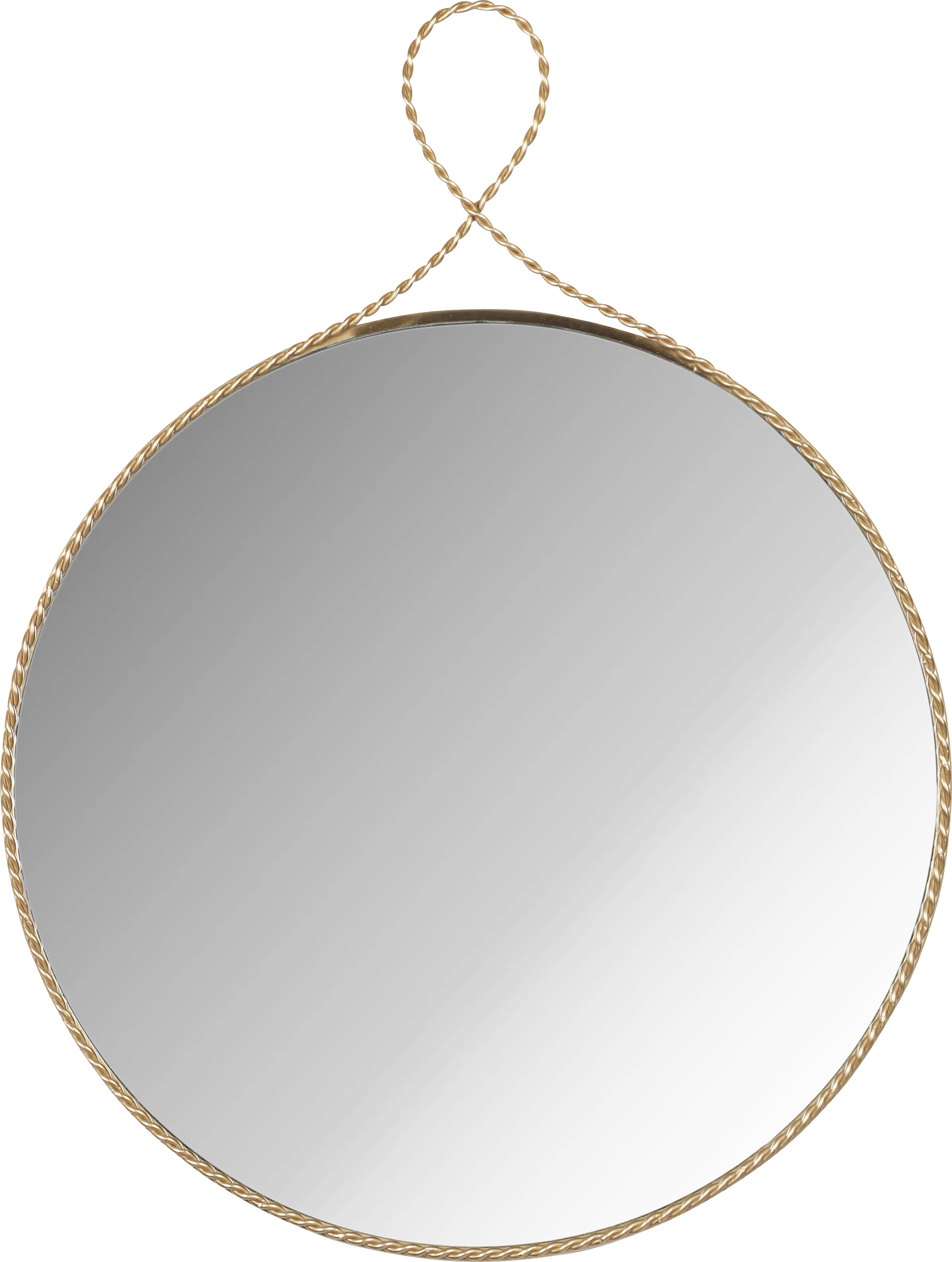 Lampasas Gold Round Mirror - Thumbnail - Image 1