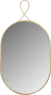 Lampasas Gold Oval Mirror
