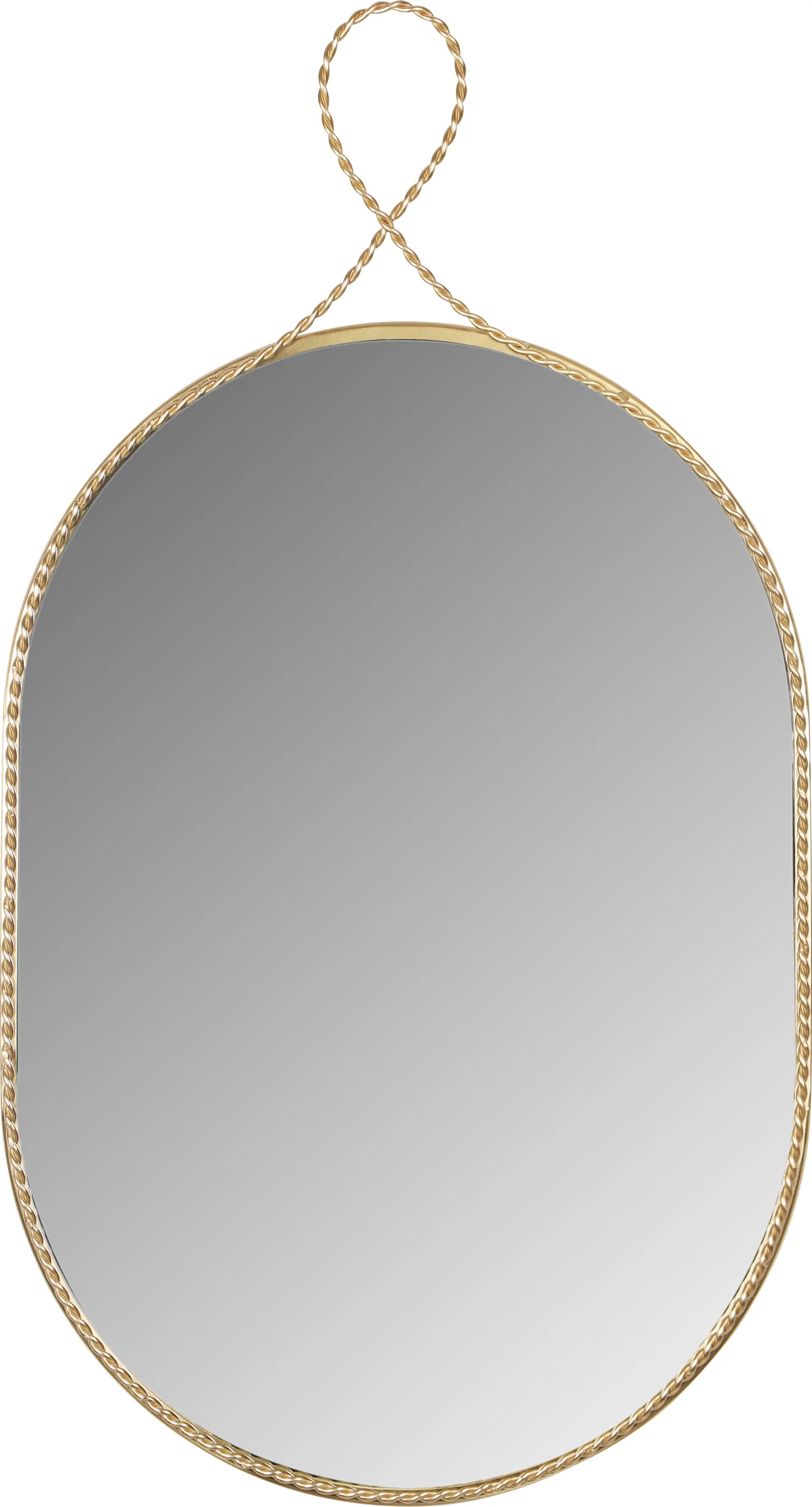 Lampasas Gold Oval Mirror