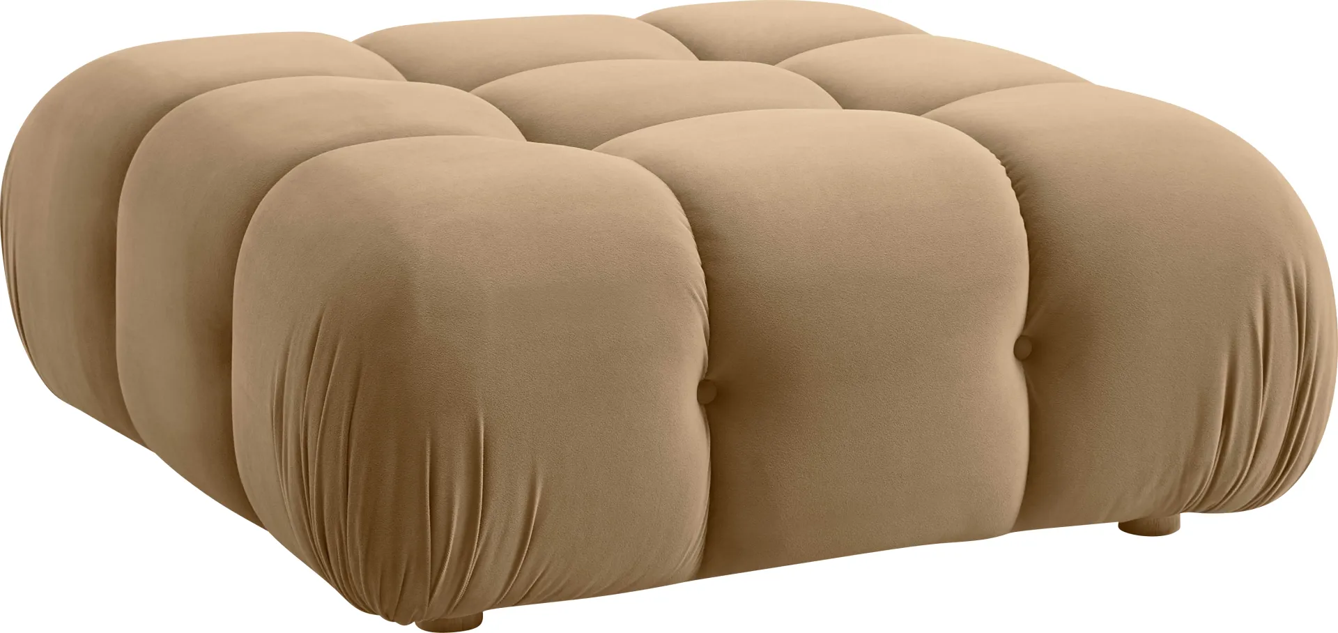 Crianza Brown Ottoman - Image 1