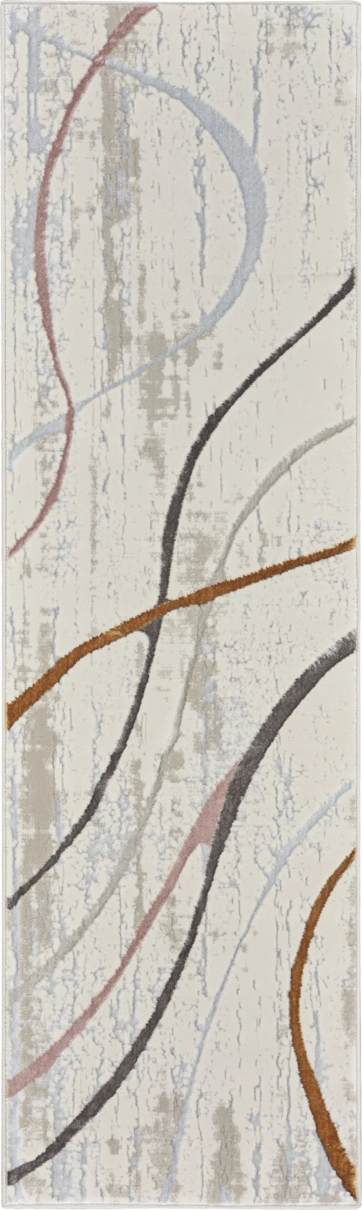 Kasula Ivory/Multi 2'3 x 7'6 Runner Rug - Image 1