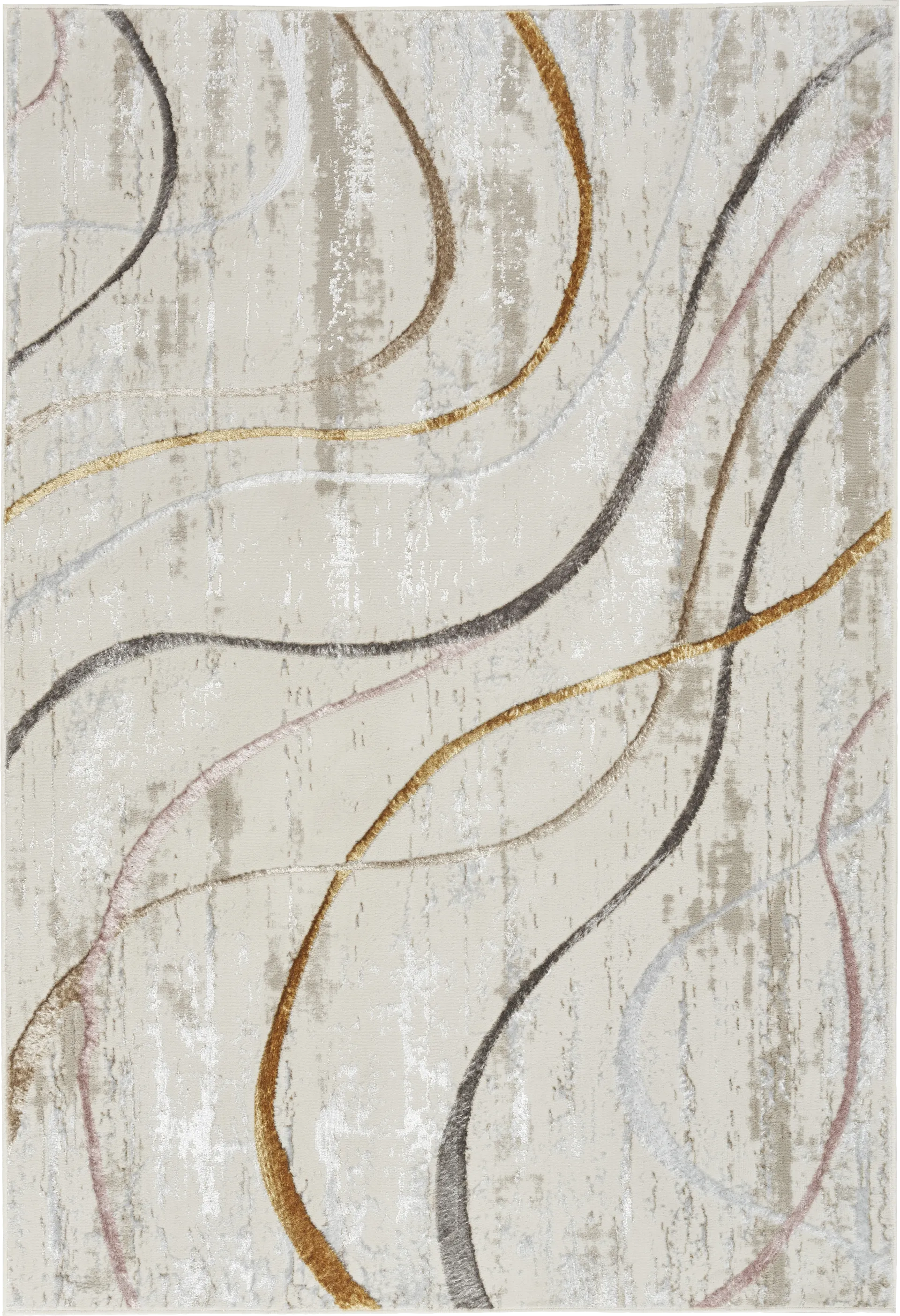 Kasula Ivory/Multi 3'11 x 5'11 Rug - Image 1