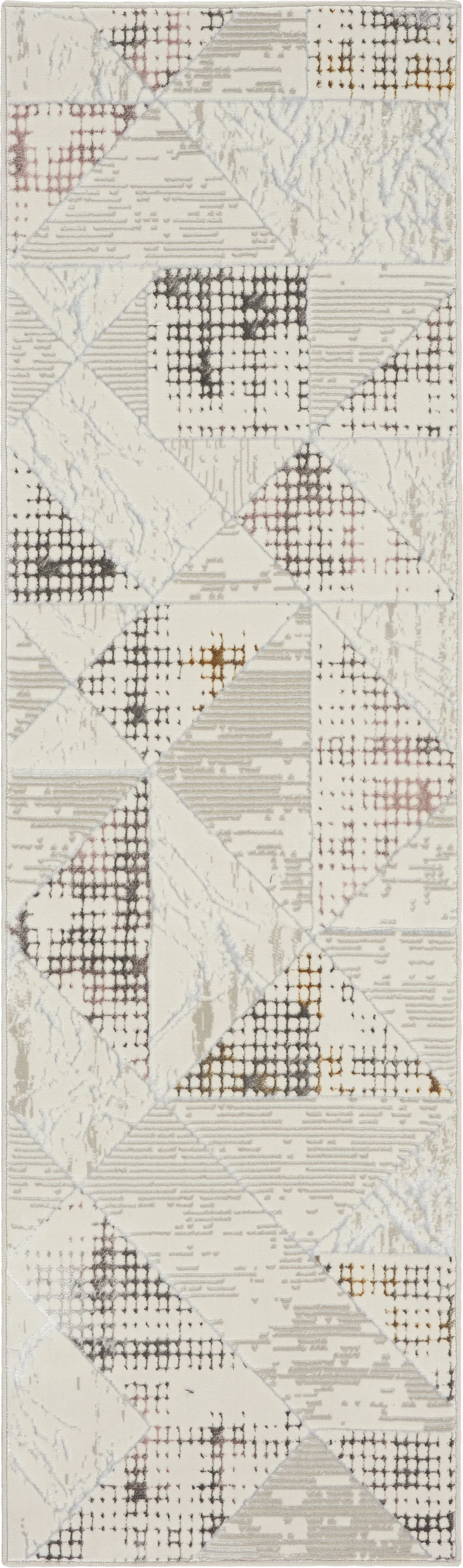 Elakian Ivory/Multi 2'3 x 7'6 Runner Rug - Image 1