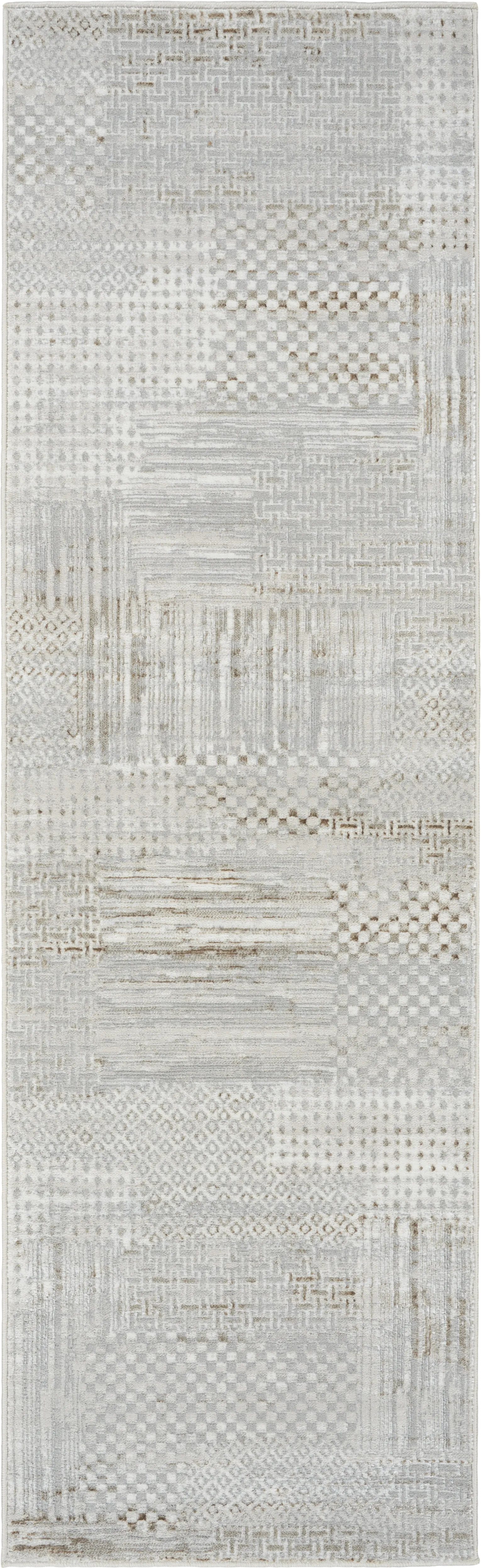 Granway Silver 2'3 x 7'6 Runner Rug - Image 1