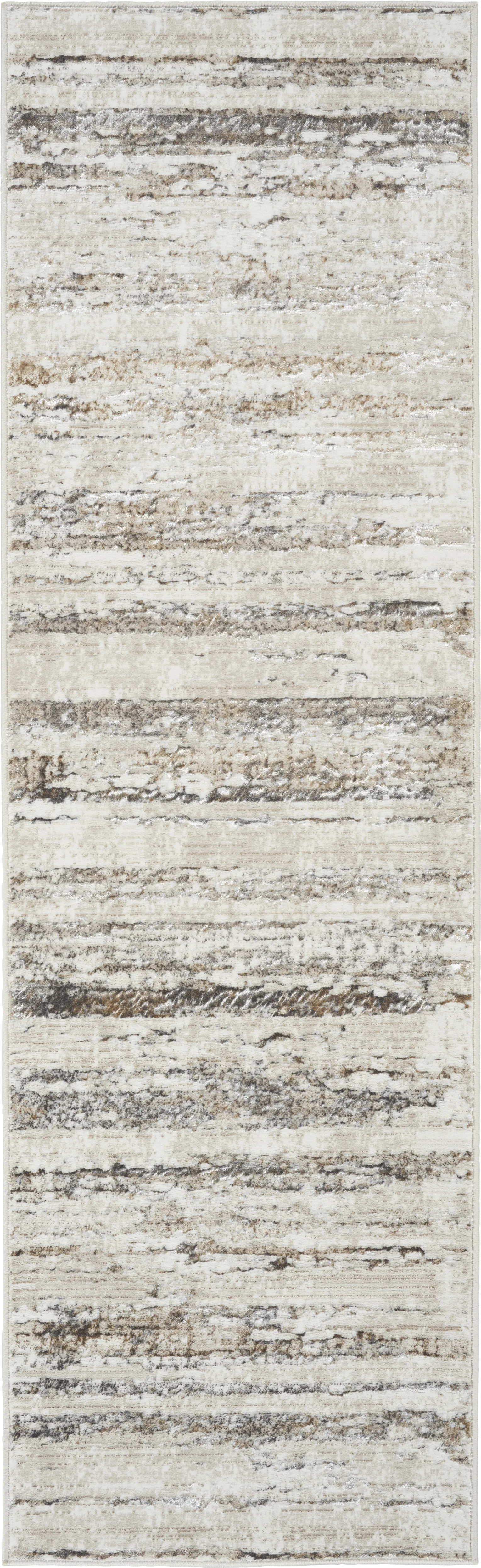 Amisra Cream/Gray 2'3 x 7'6 Runner Rug - Image 1