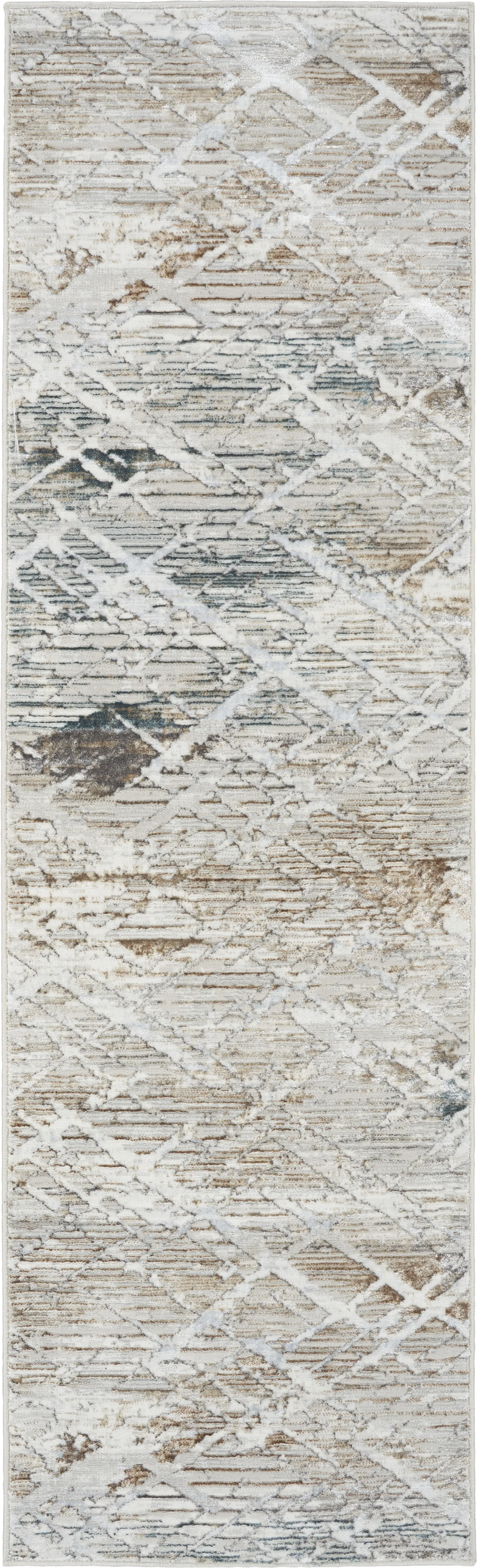 Phinara Gray/Multi 2'3 x 7'6 Runner Rug - Image 1