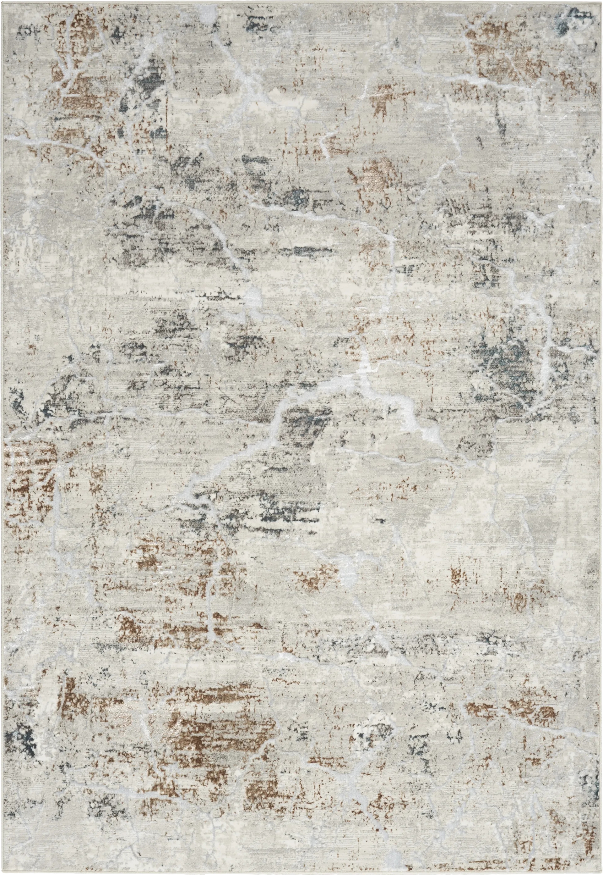 Warbell Gray/Multi 7'10 x 9'10 Rug - Image 1