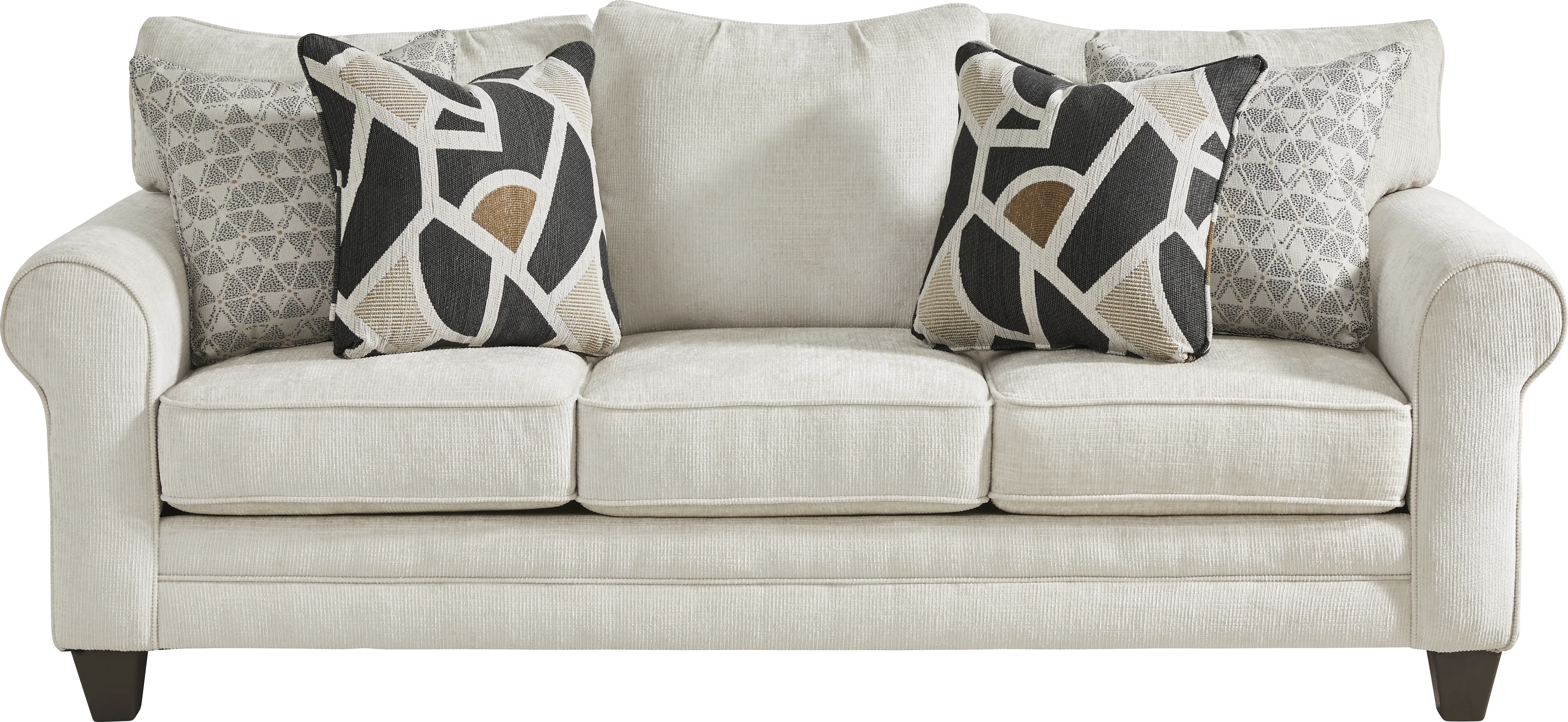 Salgado Beige 7 Pc Living Room with Sleeper Sofa - Thumbnail - Image 2