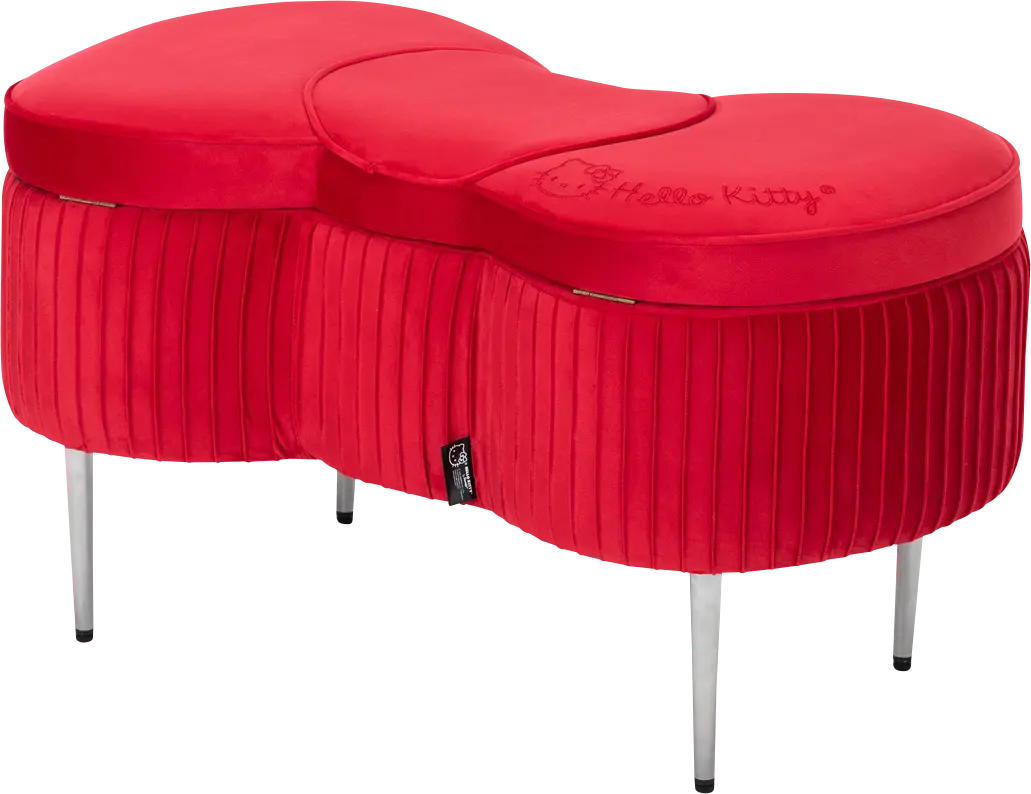 Kids Hello Kitty Red Storage Bench