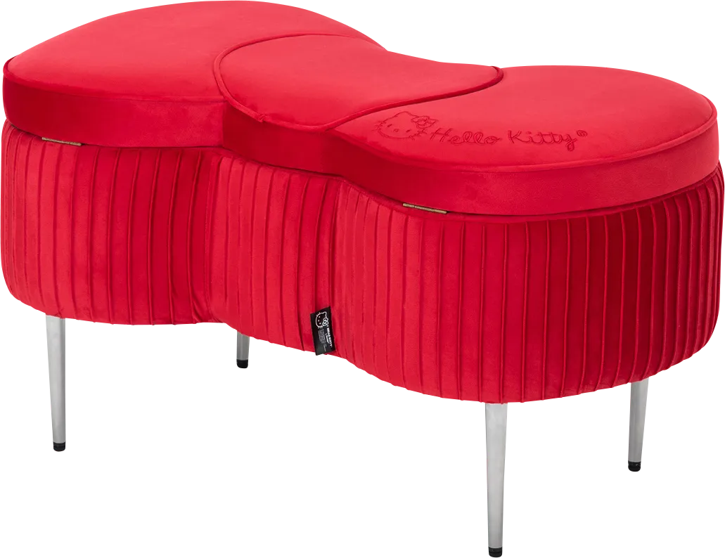 Kids Hello Kitty Red Storage Bench - Image 1