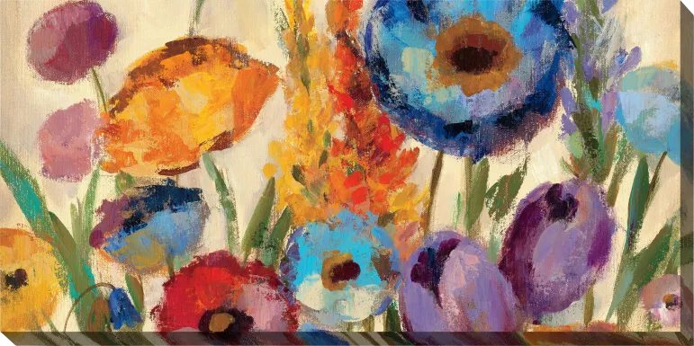 Flower Field Orange Indoor/Outdoor Wall Art