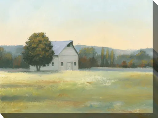 Morning Farm Green Indoor/Outdoor Wall Art