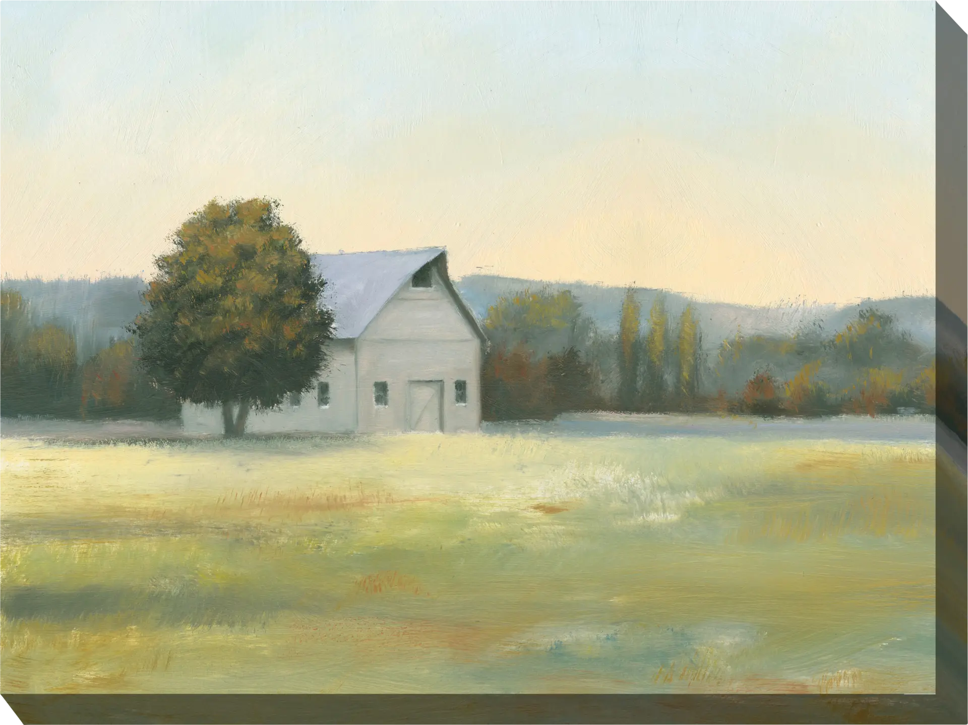 Morning Farm Green Indoor/Outdoor Wall Art